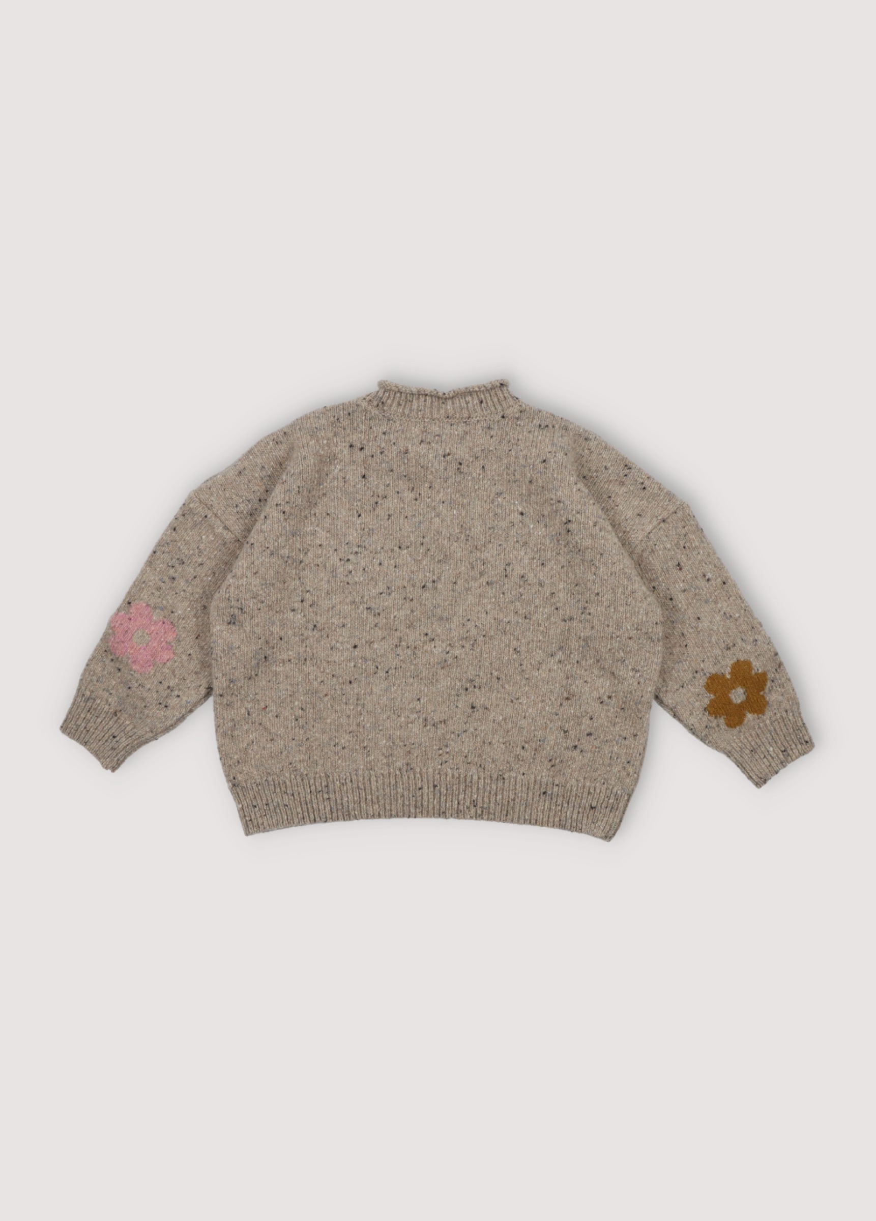 Boys & Girls Grey Jacquard Knit Sweater