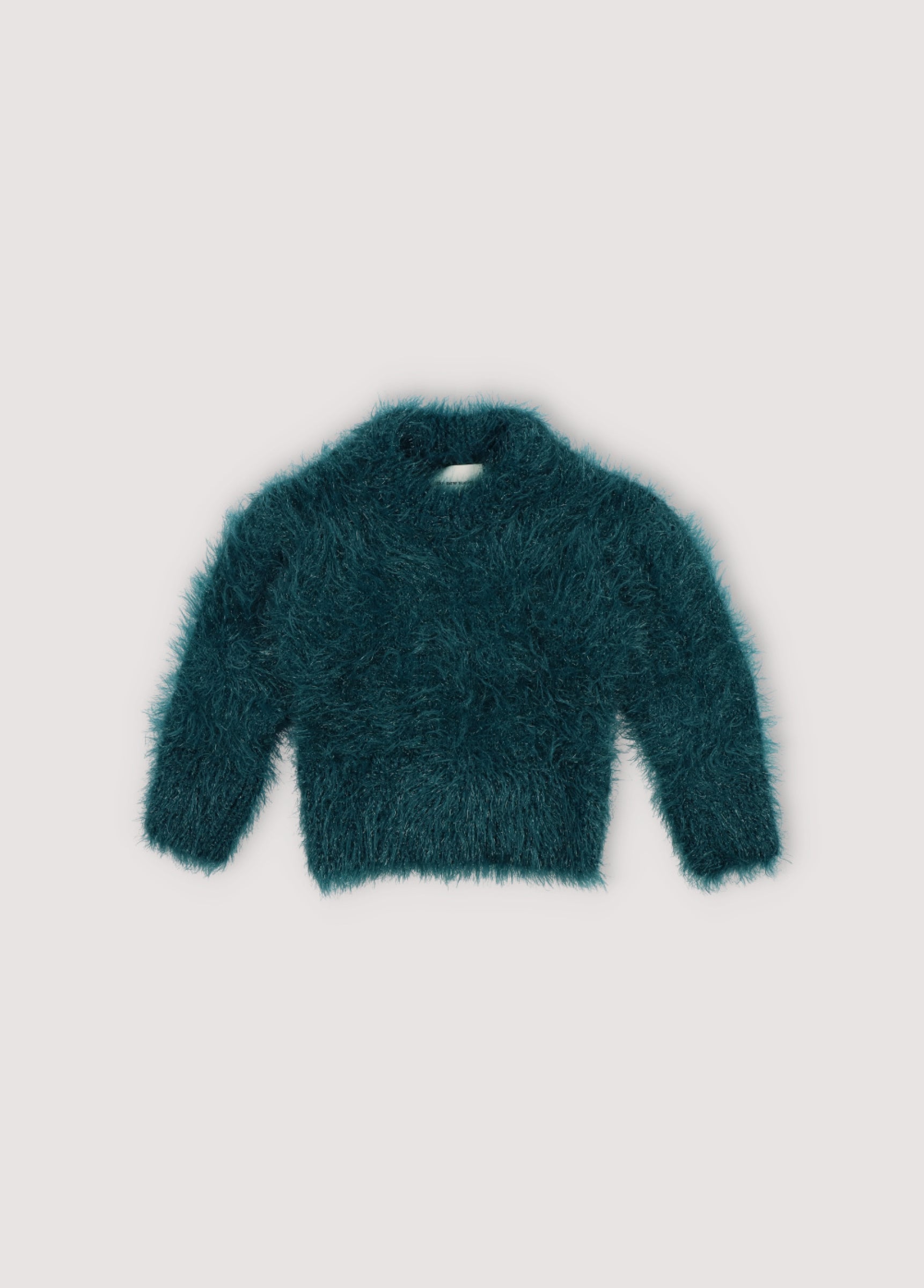 Girls Green Knit Sweater