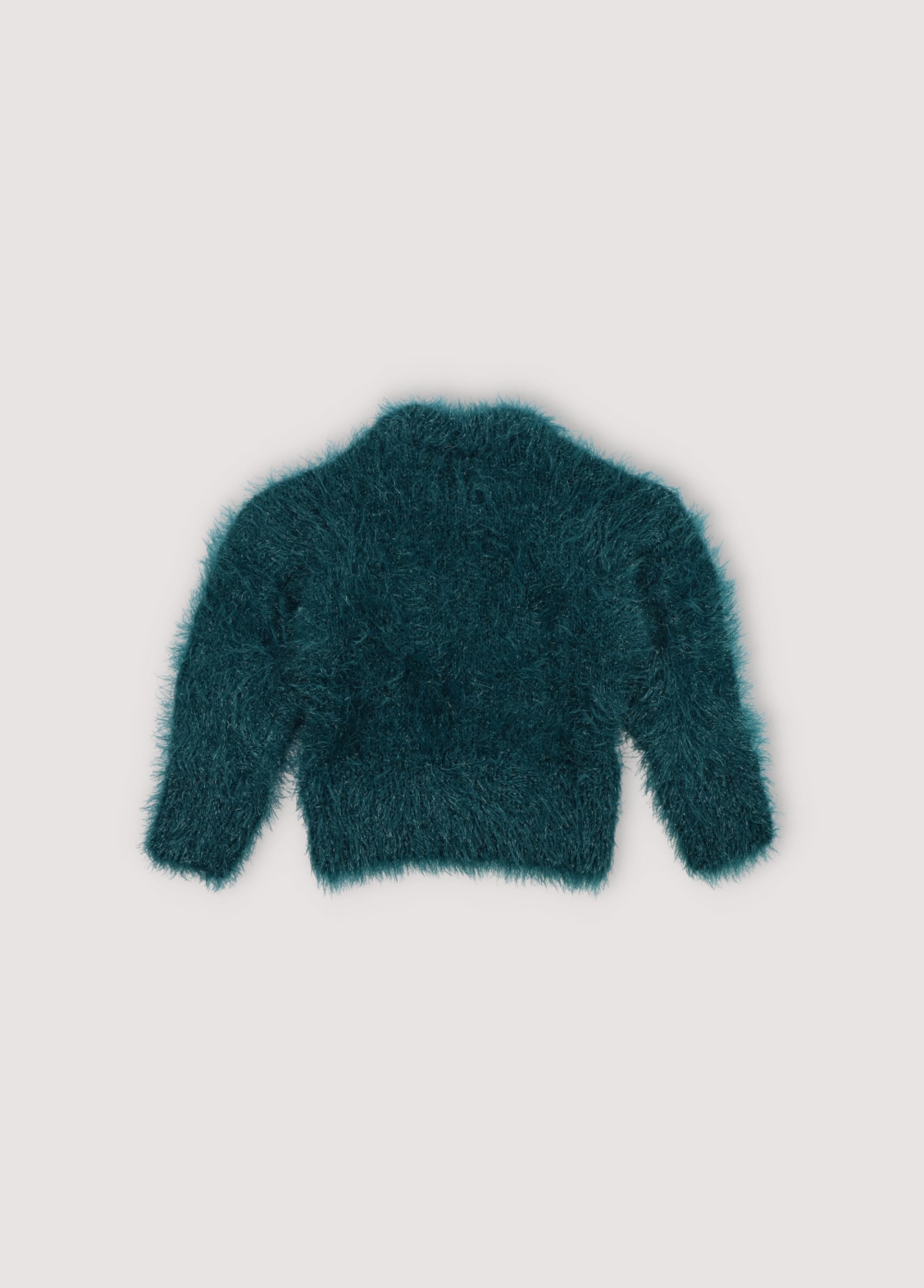 Girls Green Knit Sweater