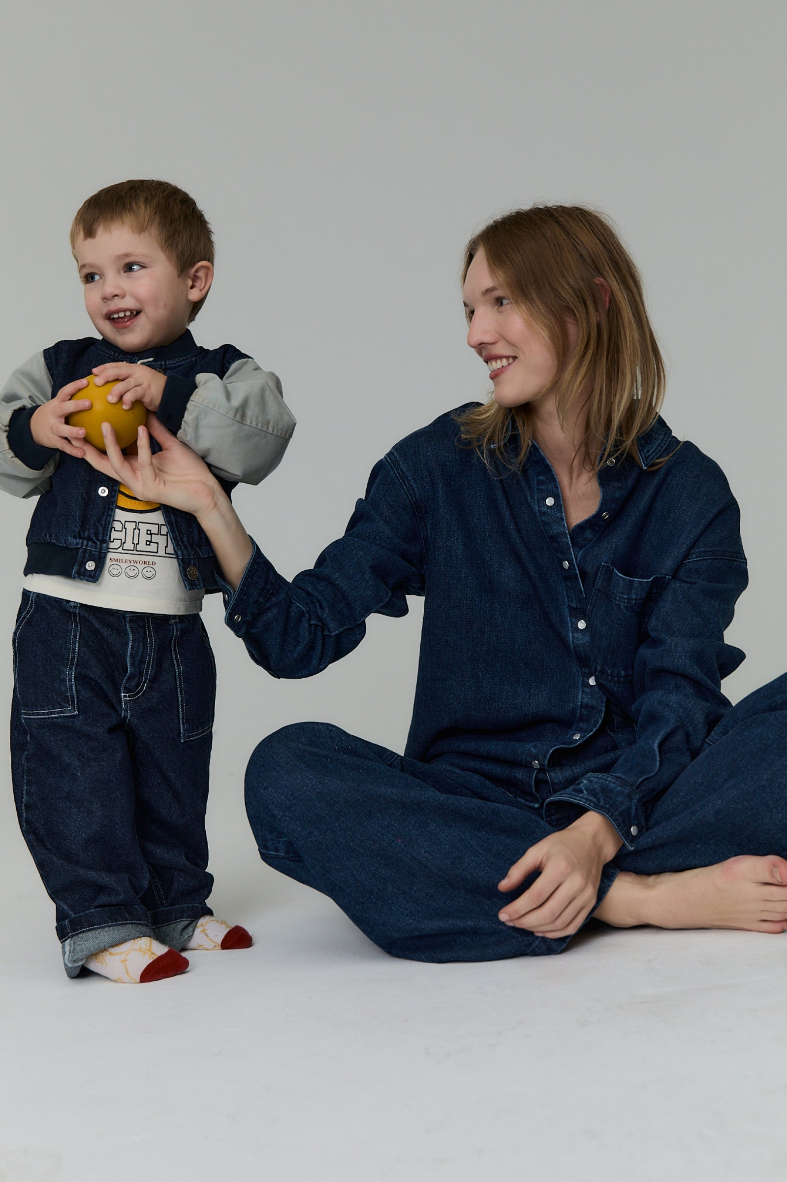 Baby Boys & Girls Blue Denim Trousers