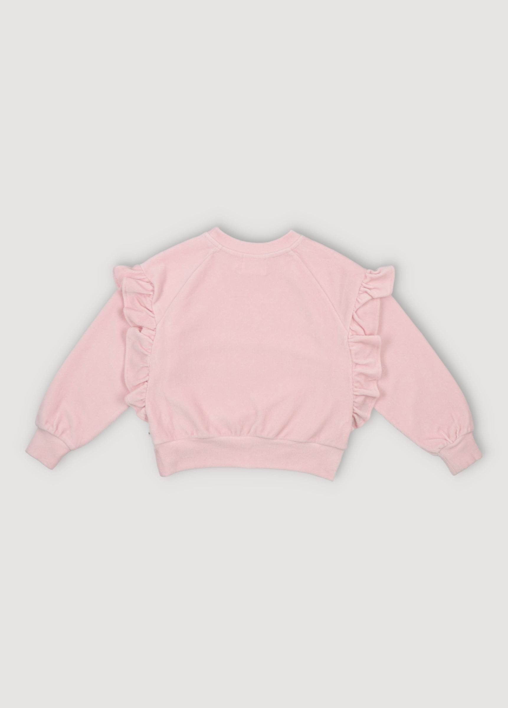 Girls Light Pink Cotton Sweatshirt