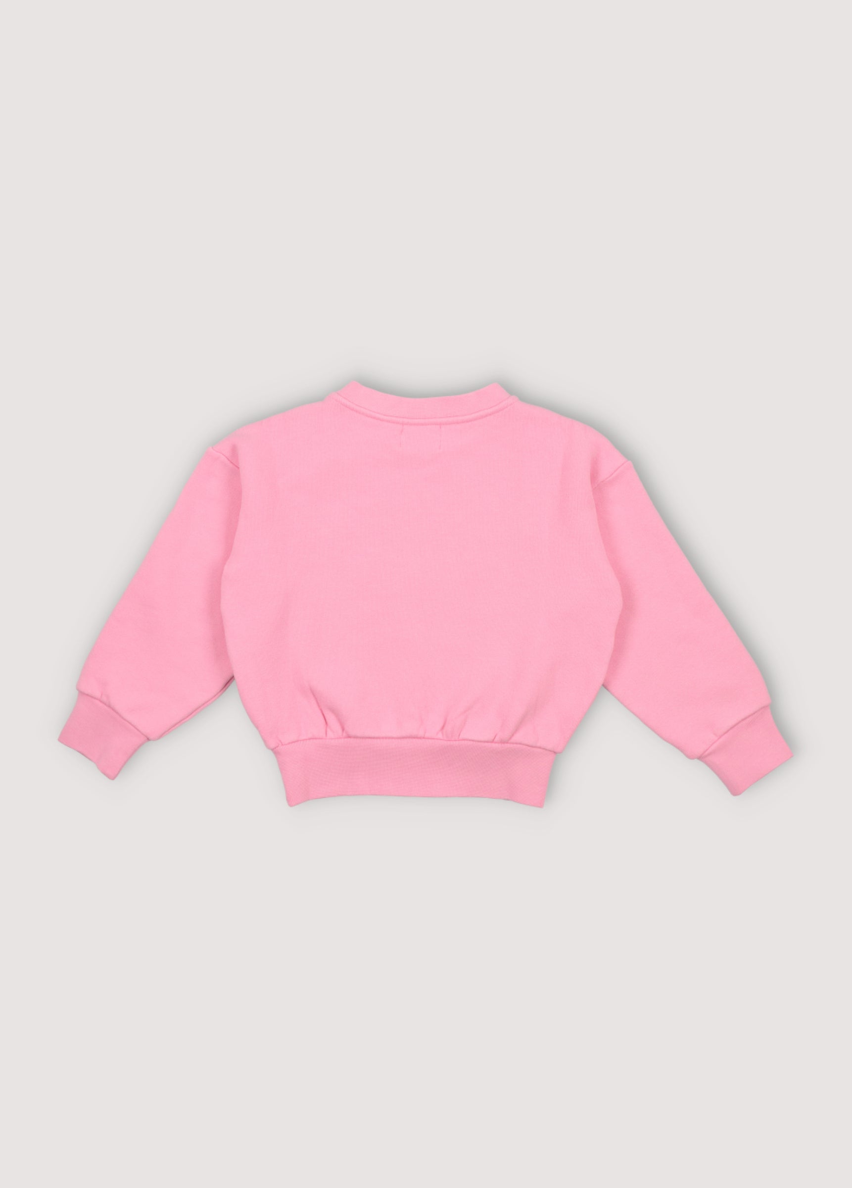 Girls Pink Embroidered Sweatshirt