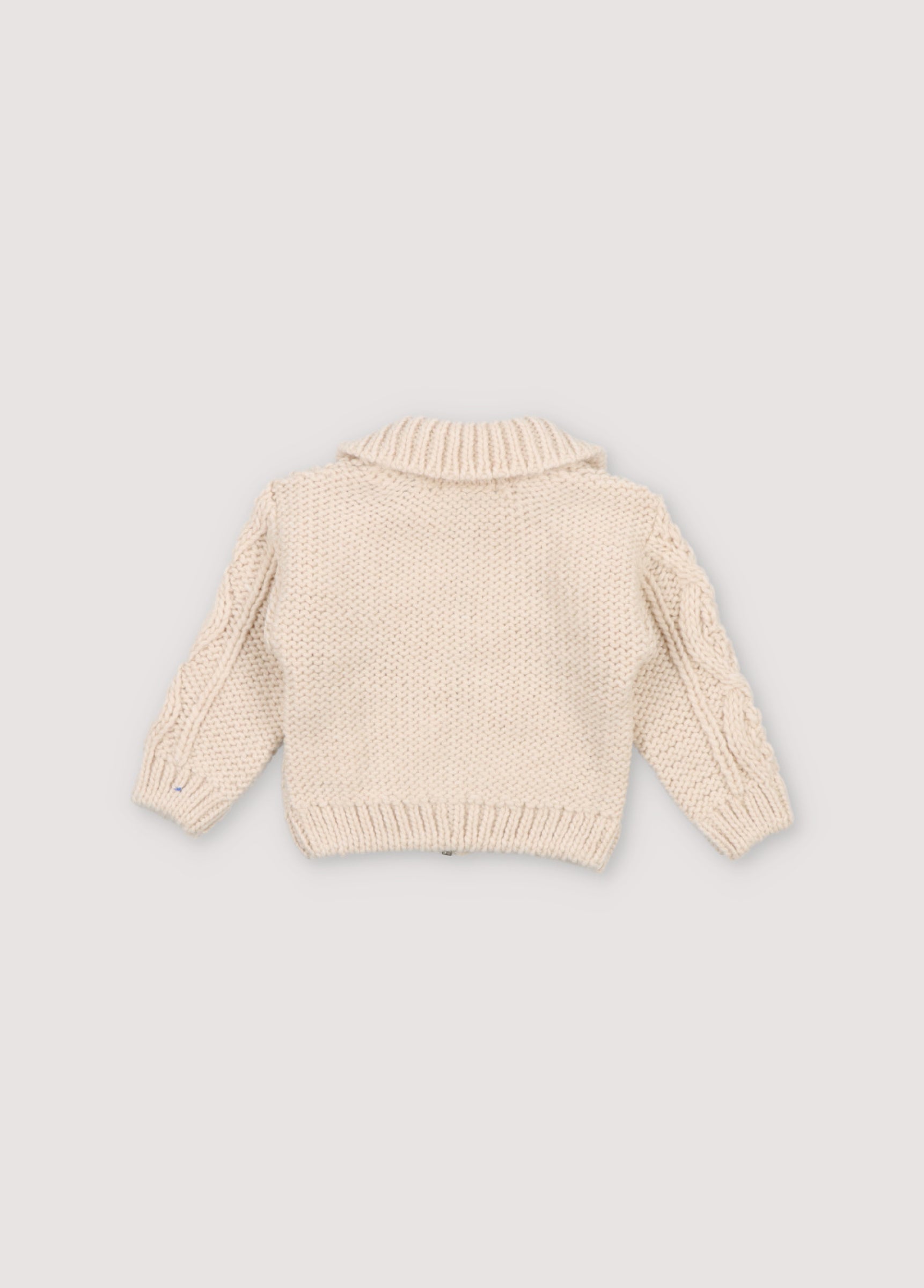 Baby Boys & Girls Cream Wool Cardigan