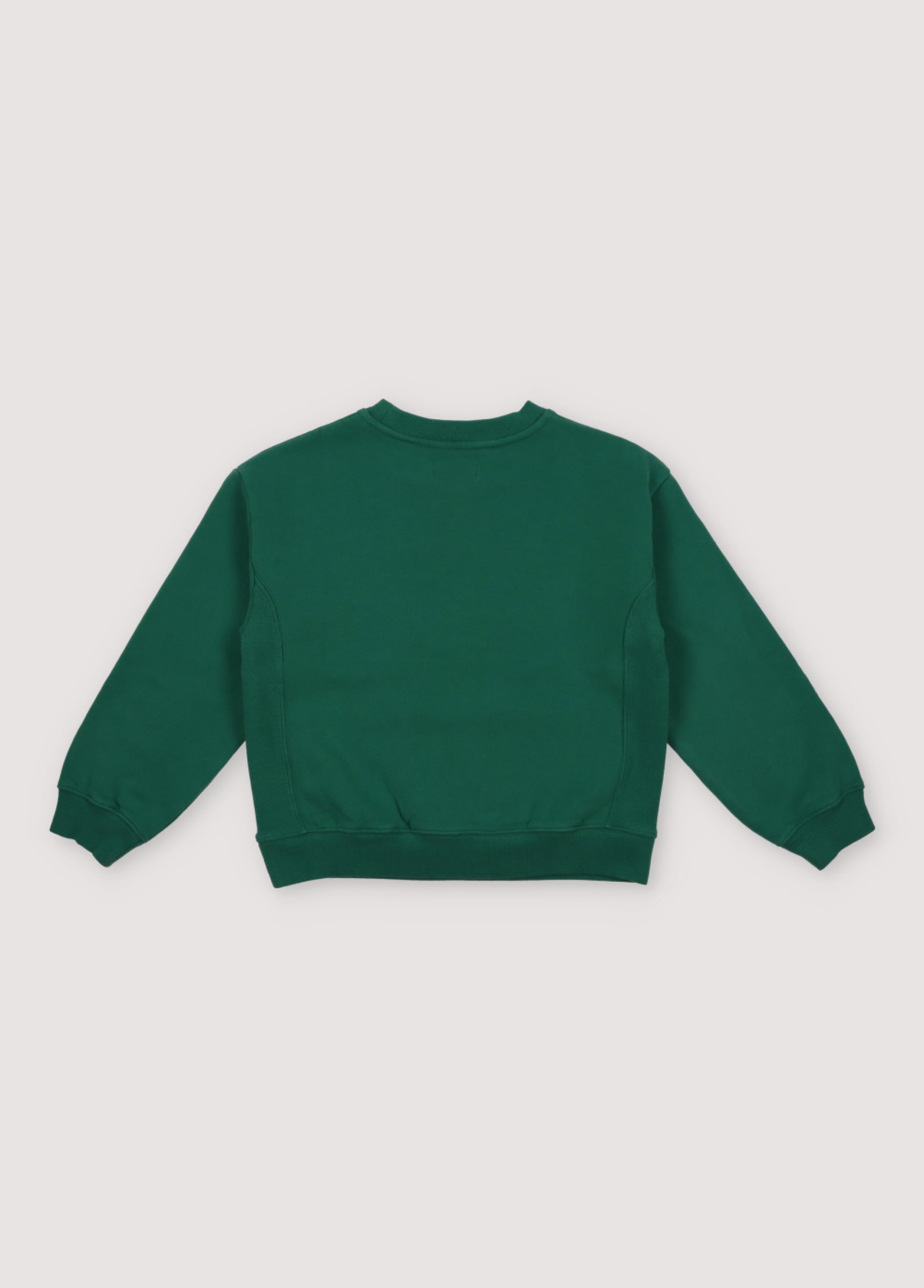 Boys & Girls Green Logo Cotton Sweatshirt