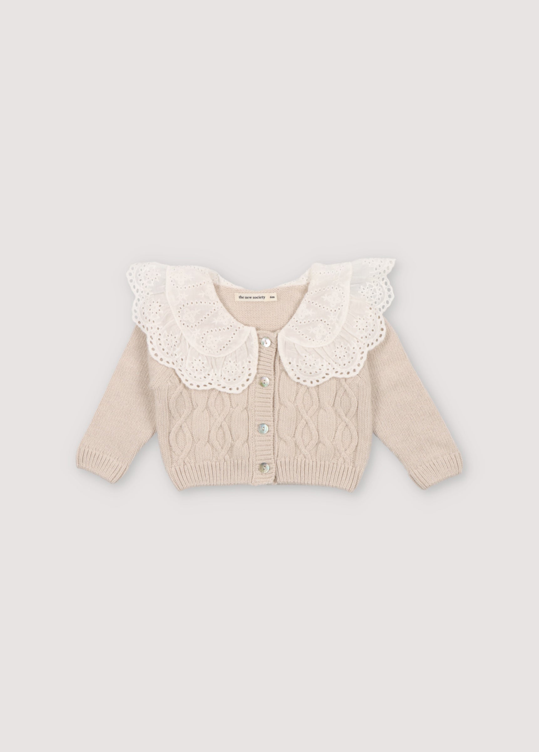 Baby Boys & Girls Cream Knit Cardigan