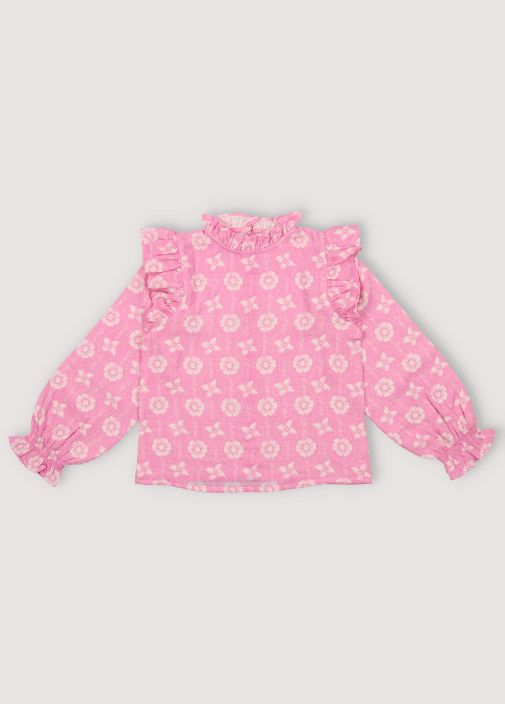 Girls Pink Cotton Top