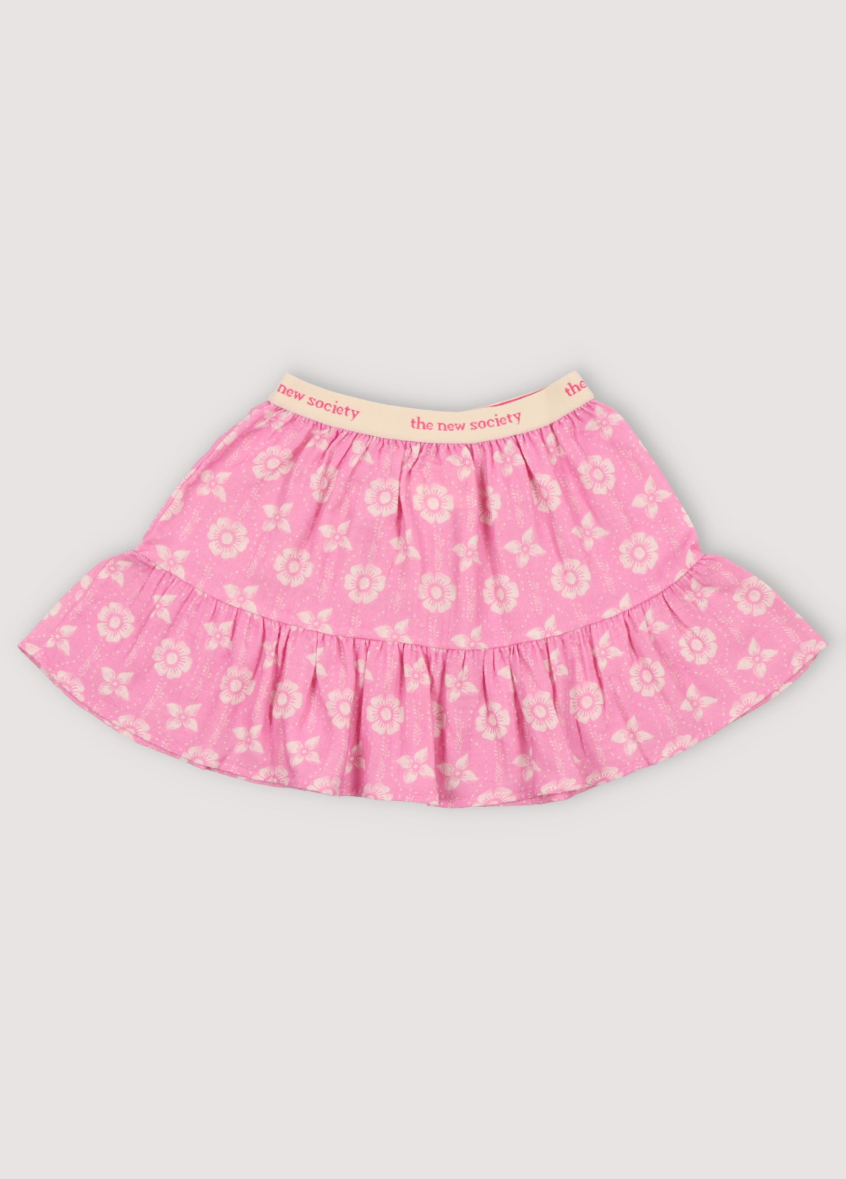 Girls Pink Cotton Skirt