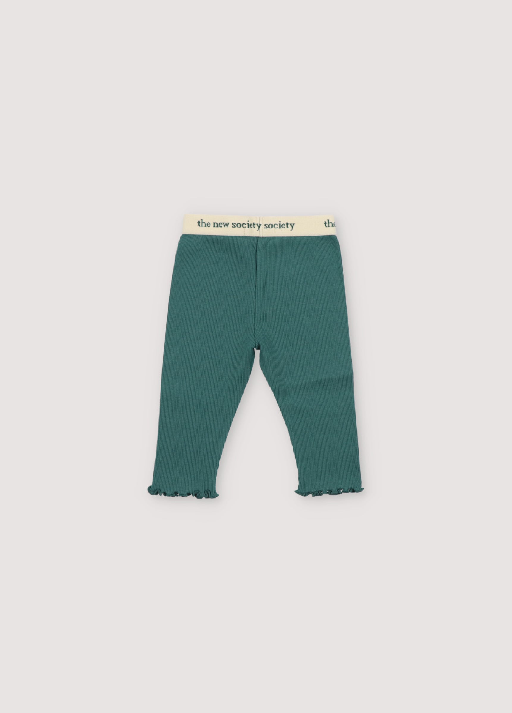 Baby Girls Green Cotton Leggings