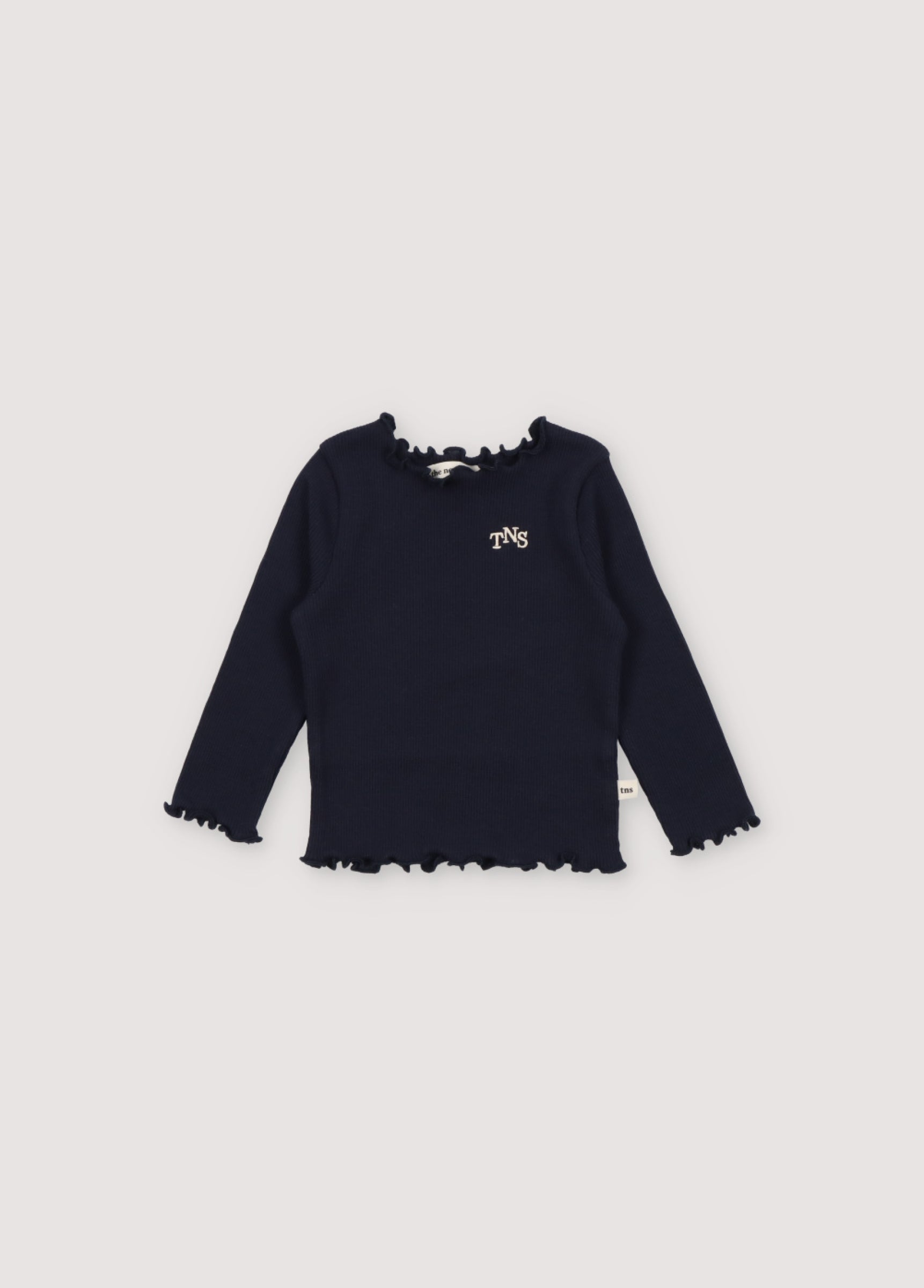 Baby Girls Navy Cotton T-Shirt