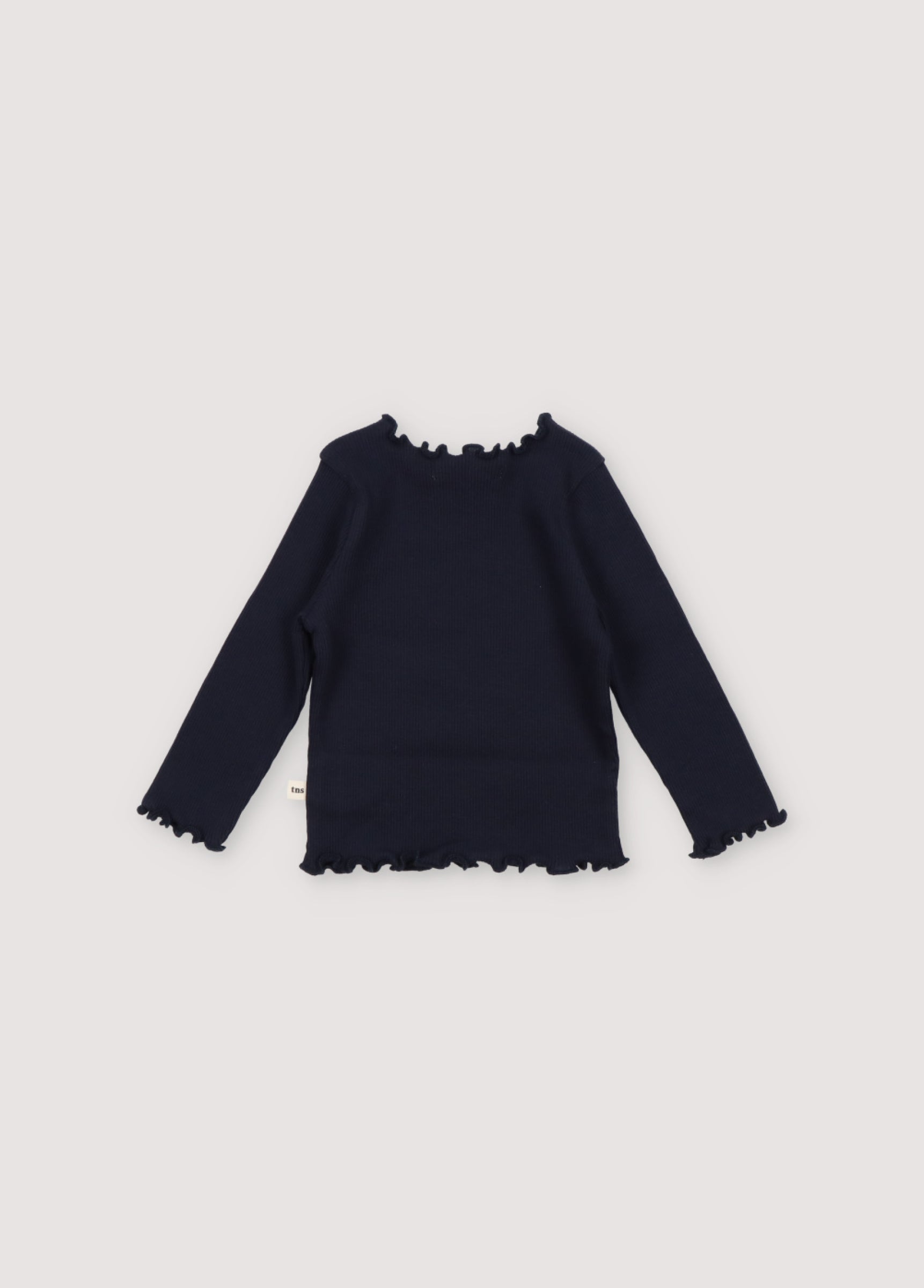 Baby Girls Navy Cotton T-Shirt