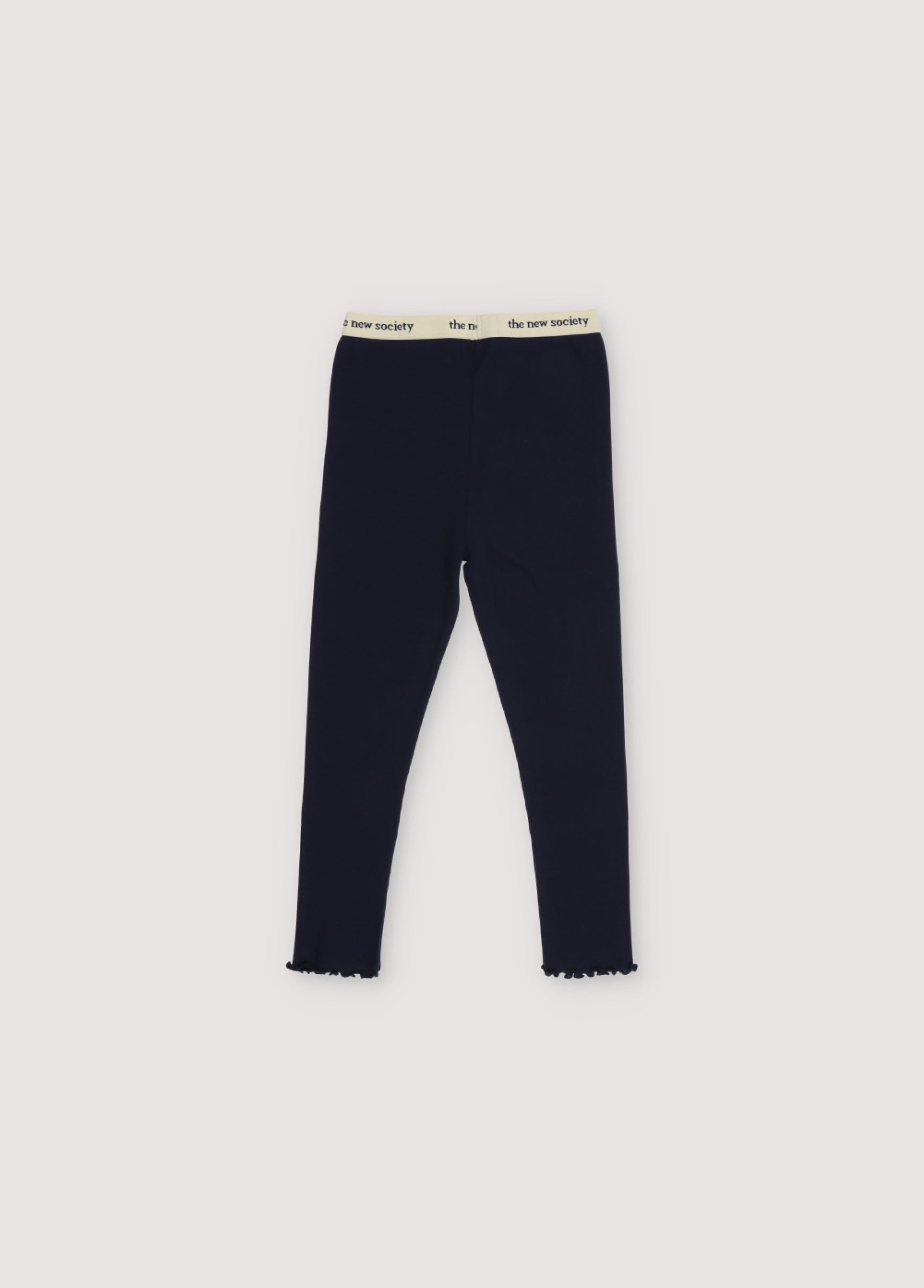 Girls Dark Blue Cotton Leggings