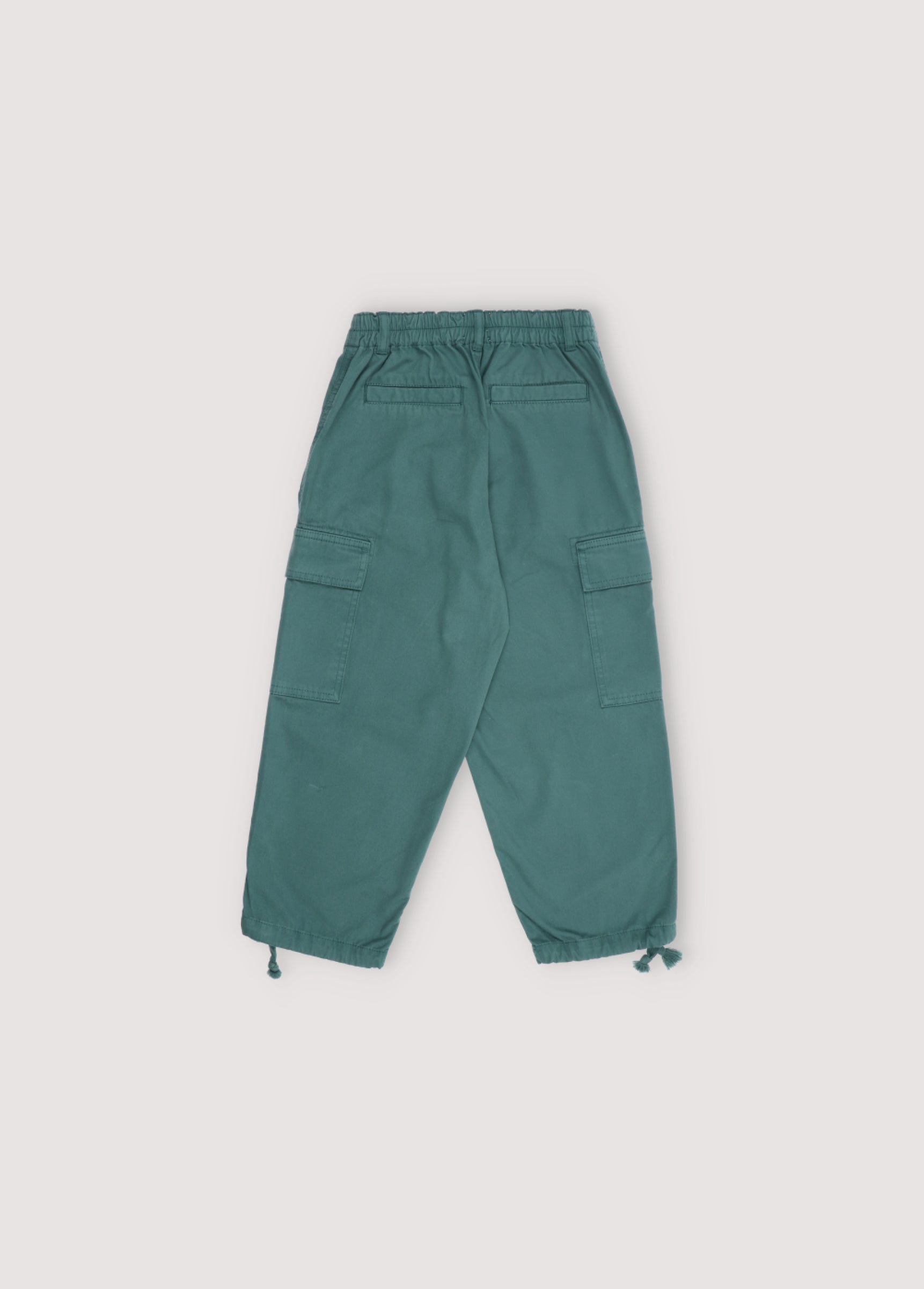 Boys Green Cotton Trousers