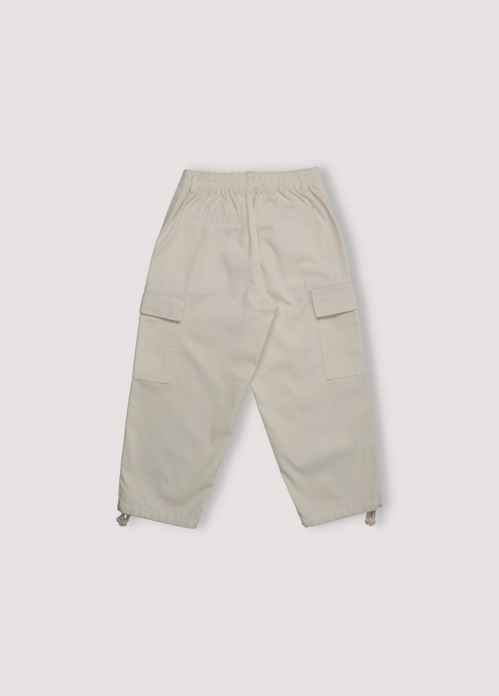 Boys & Girls Cream Cotton Trousers