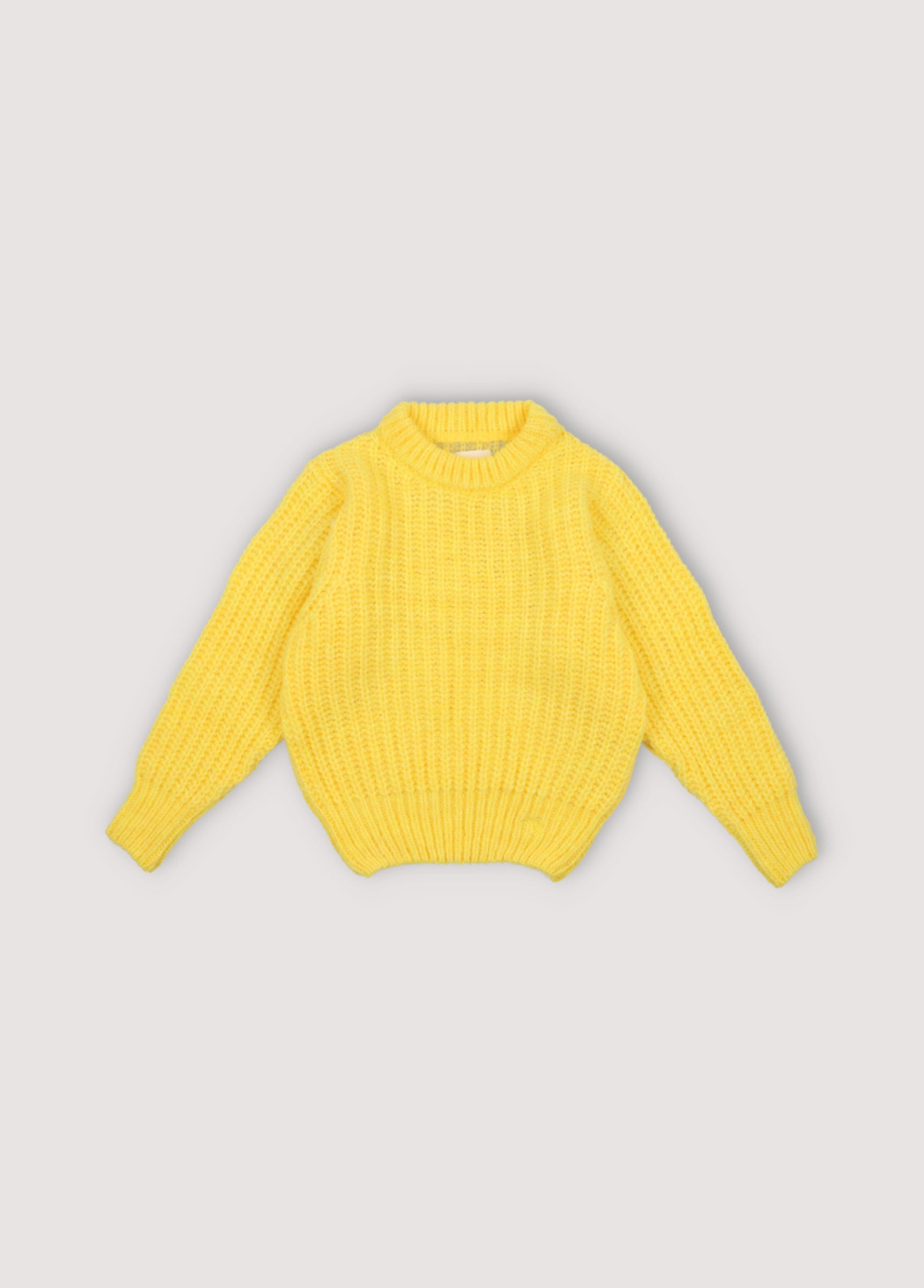 Girls Yellow Knit Sweater