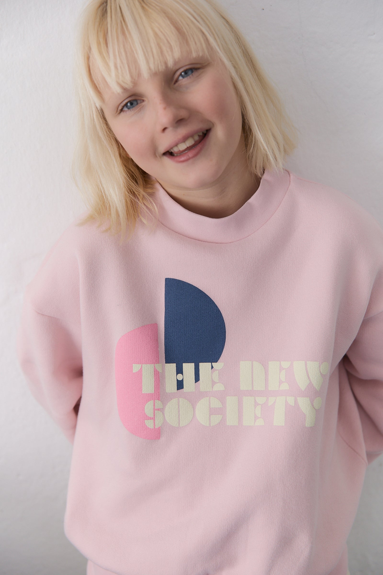 Girls Pink Logo Sweatshirt