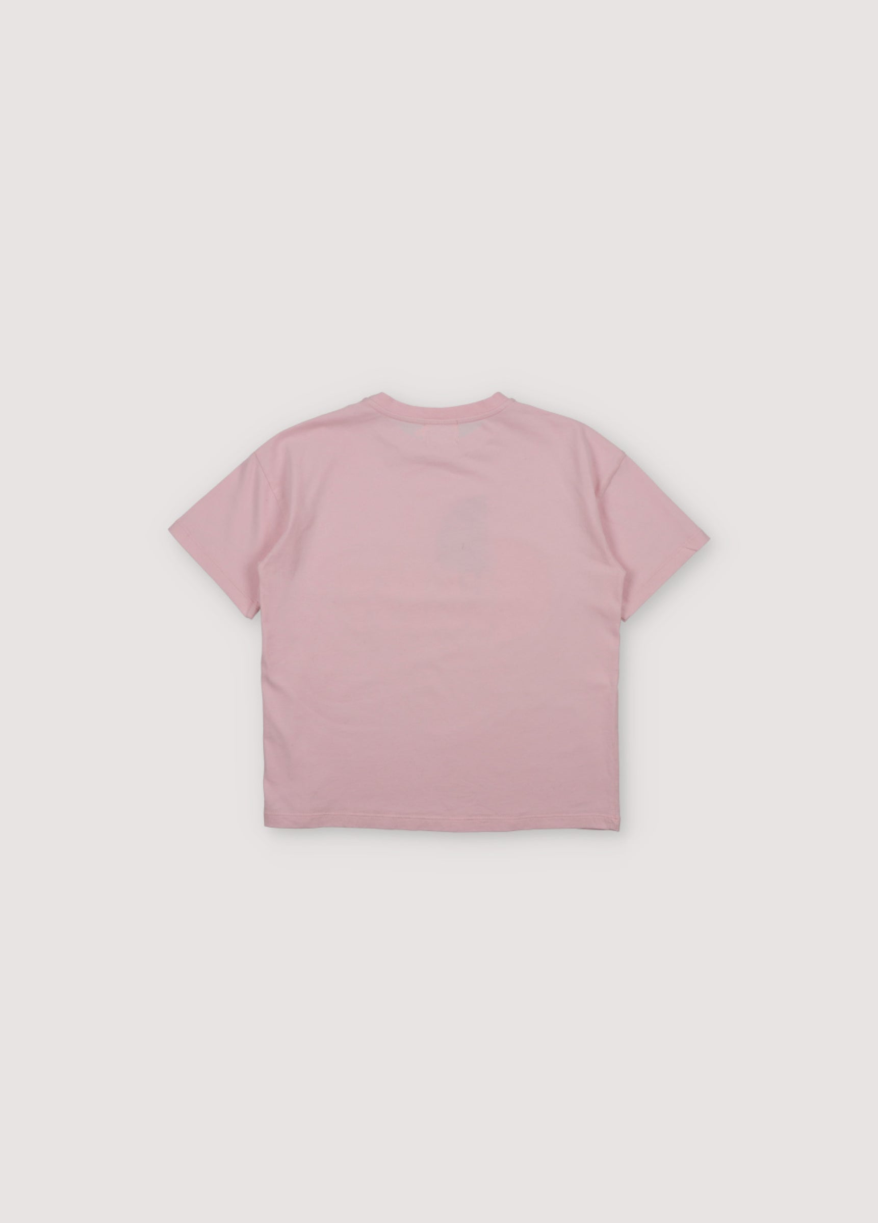 Girls Pink Logo Cotton T-Shirt