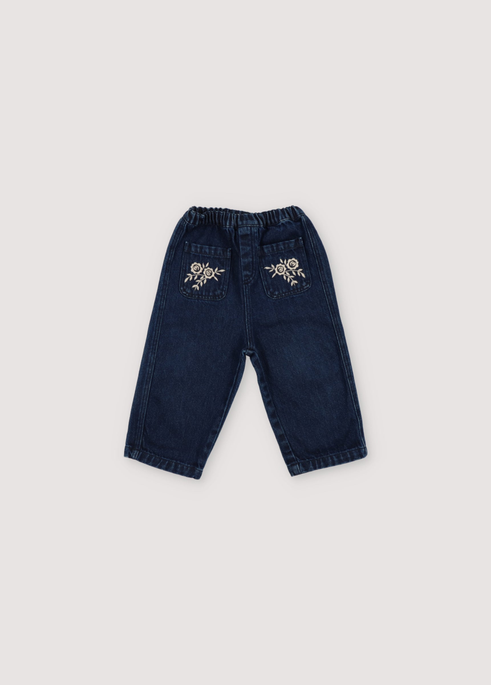 Baby Girls Blue Denim Trousers