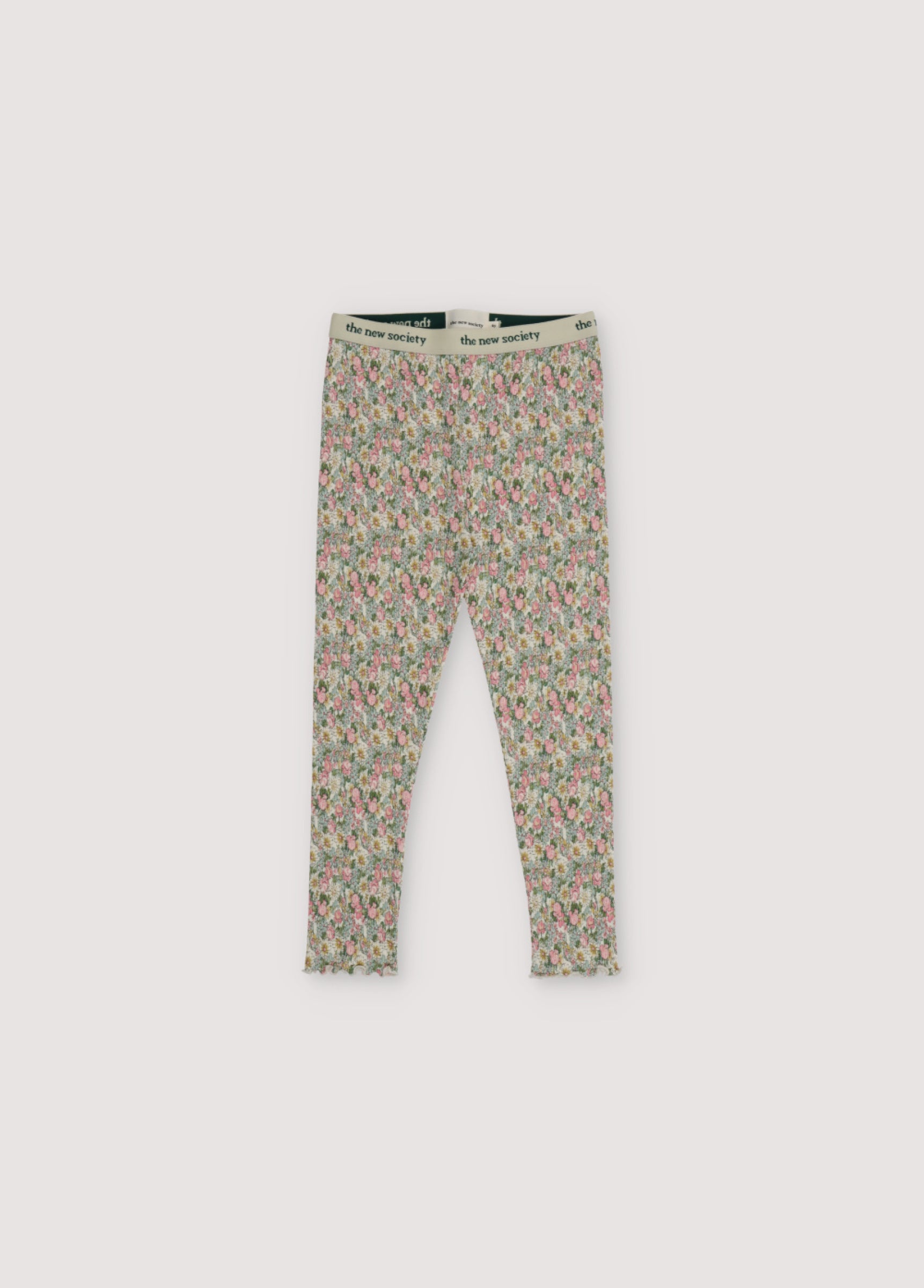 Girls Multicolor Floral Cotton Leggings