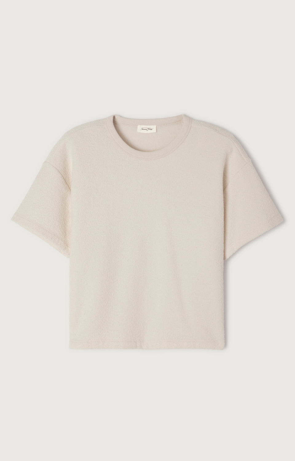 Women Beige Cotton T-Shirt