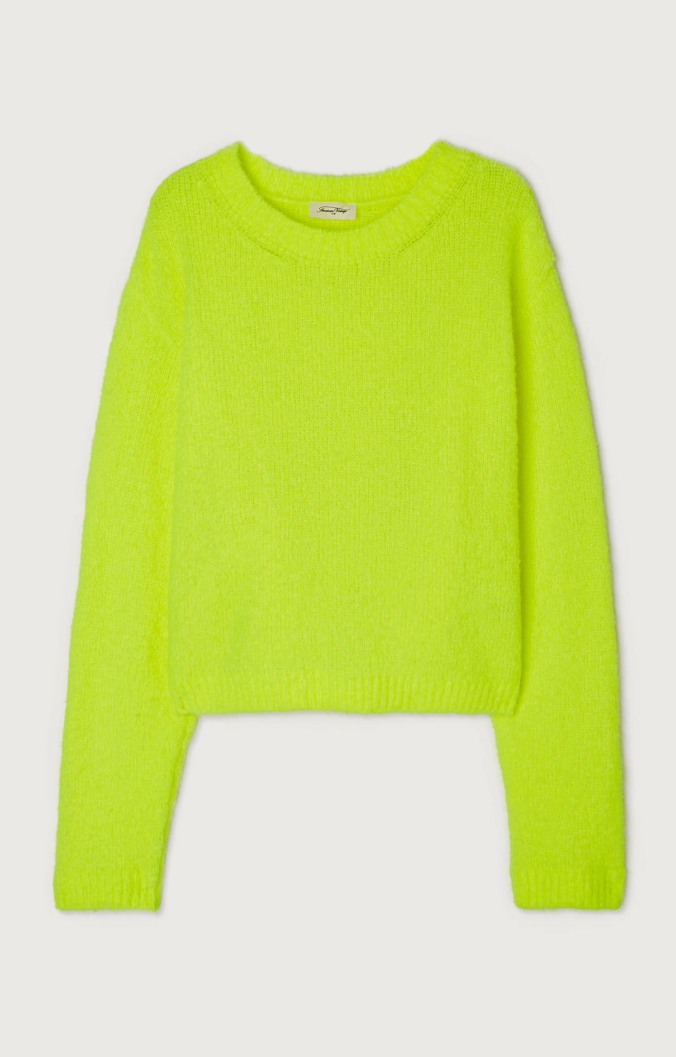 Women Fluo Green Knit Sweater