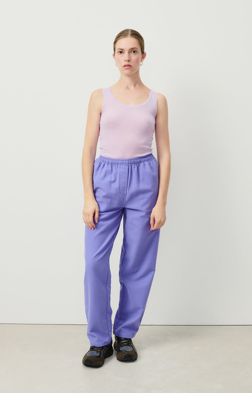 Women Blue Purple Trousers