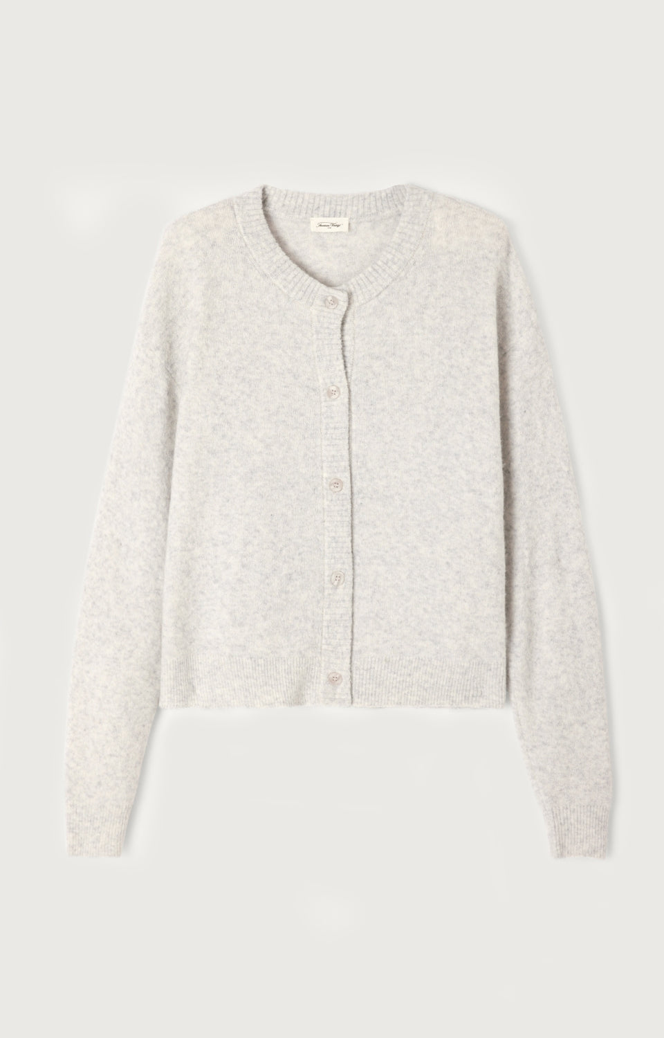 Women Light Grey Knit Cardigan