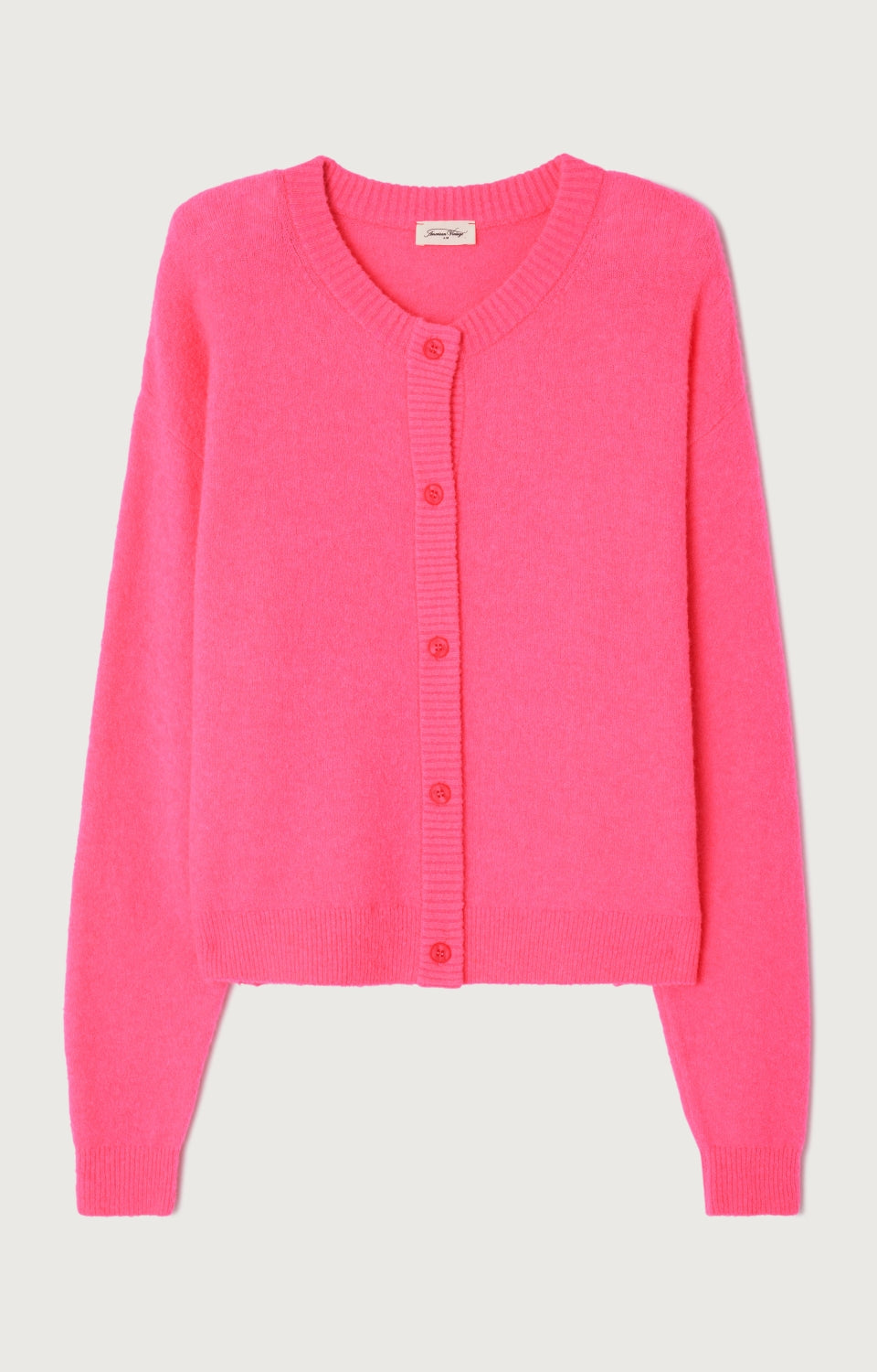 Women Pink Knit Cardigan