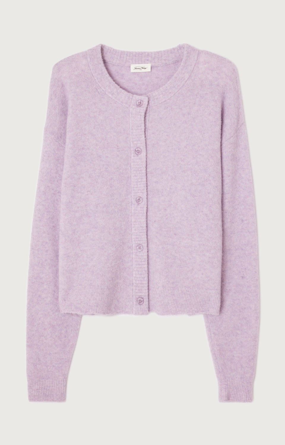 Women Purple Knit Cardigan