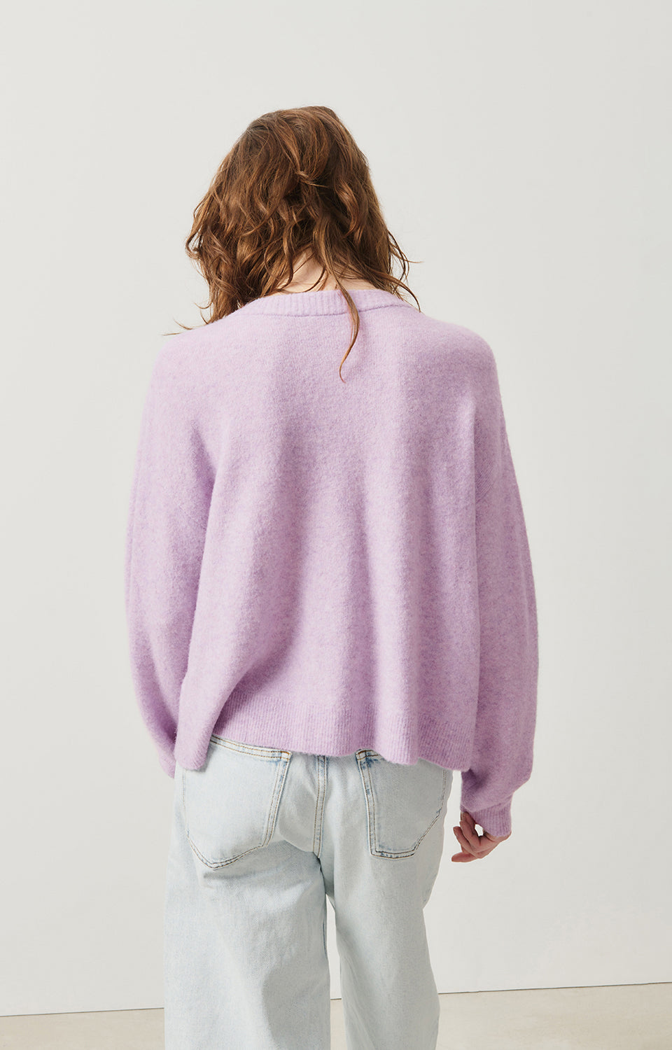 Women Purple Knit Cardigan