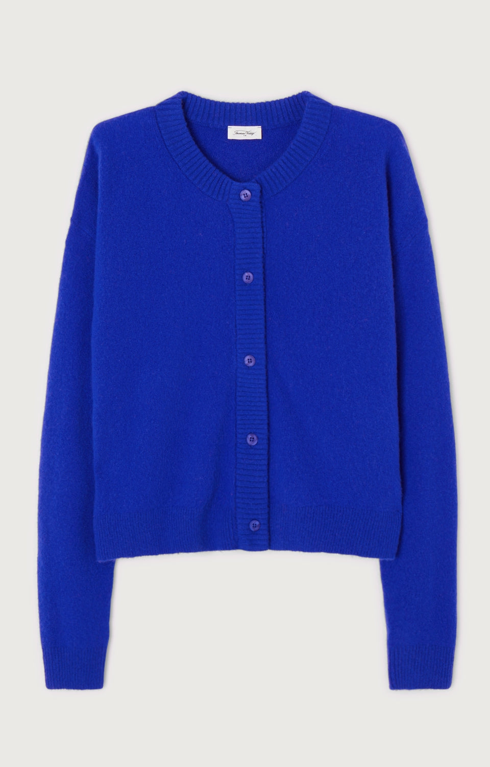 Women Blue Knit Cardigan