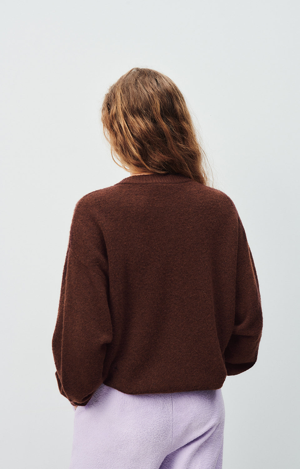 Women Brown Knit Cardigan