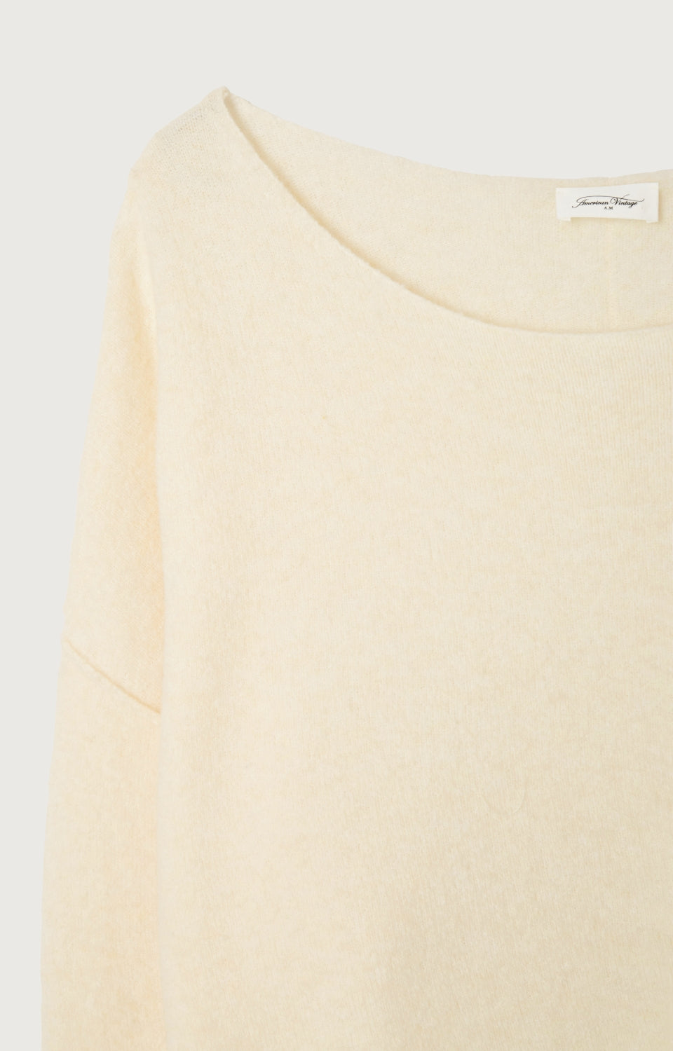 Women Cream Knit Sweater