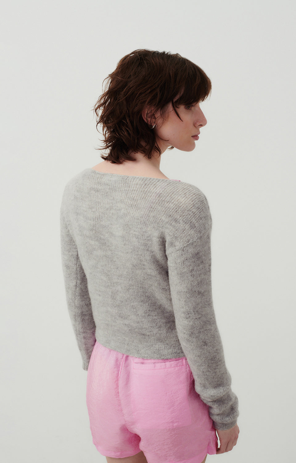 Women Grey Knit Sweater