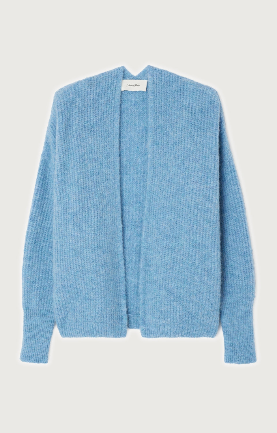 Women Blue Knit Cardigan