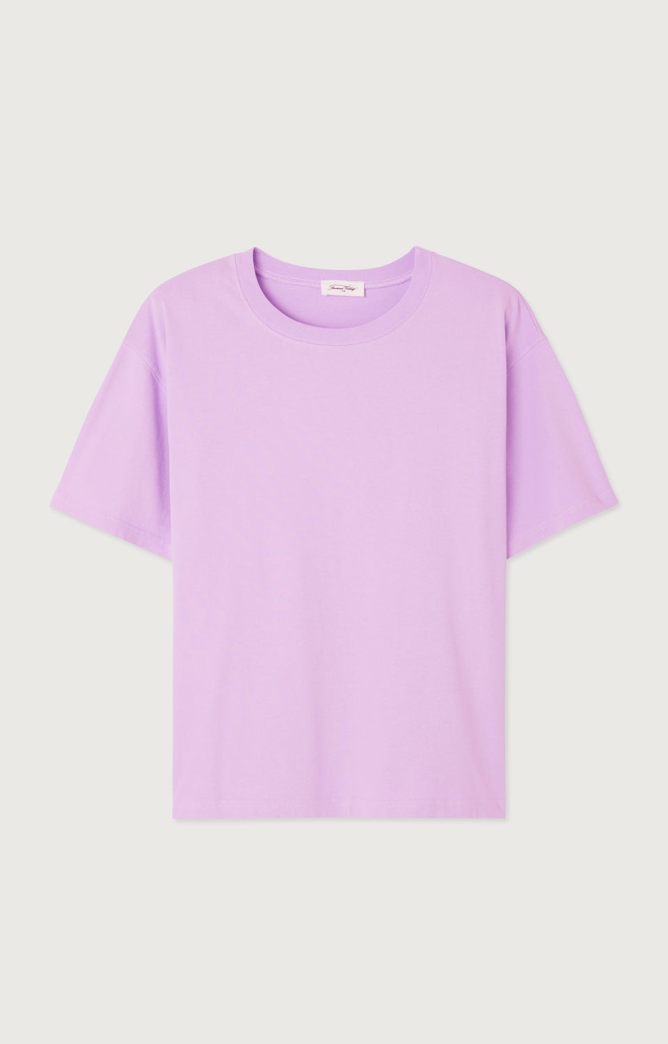 Women Light Purple Cotton T-Shirt