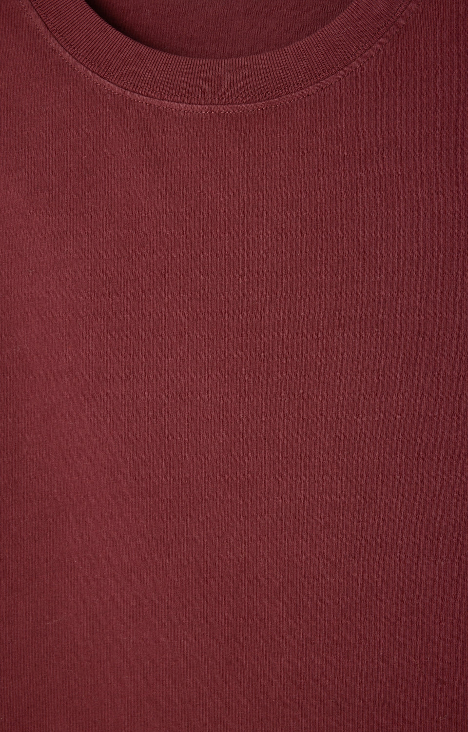 Women Wine Red Cotton T-Shirt