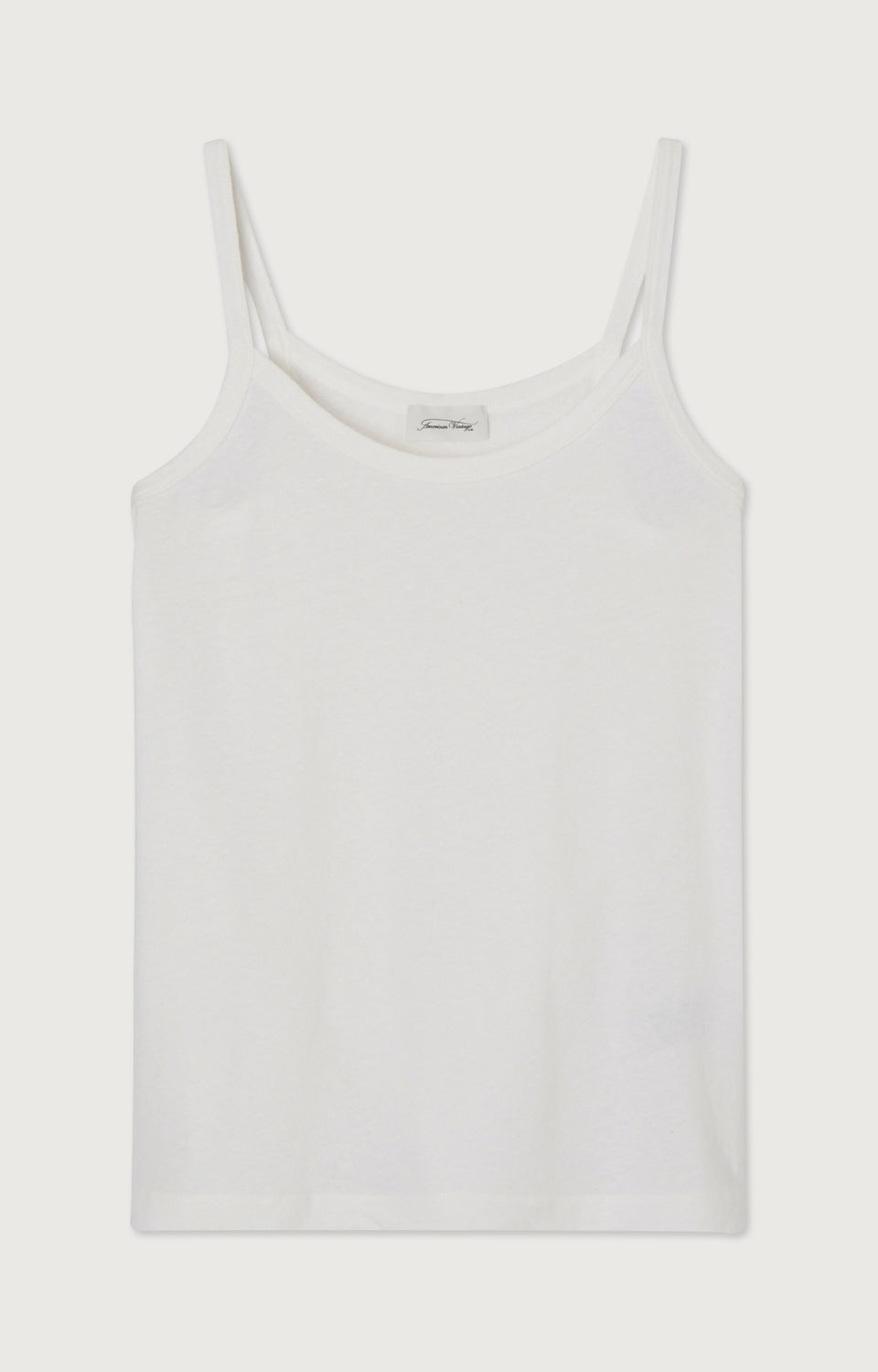 Women White Strap Cotton Vest