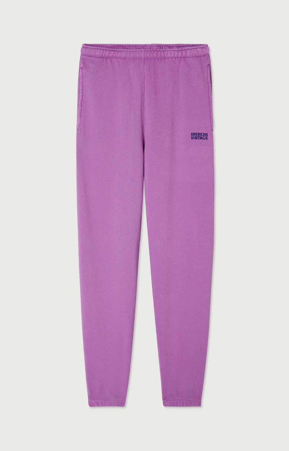 Women Purple Cotton Trousers