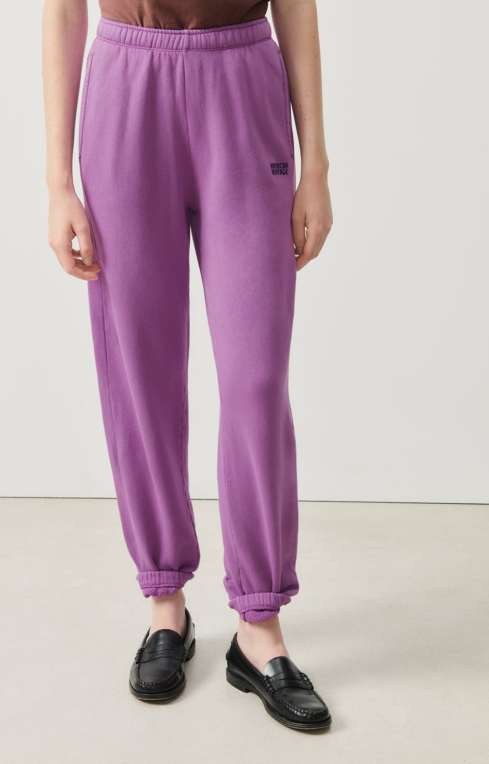 Women Purple Cotton Trousers