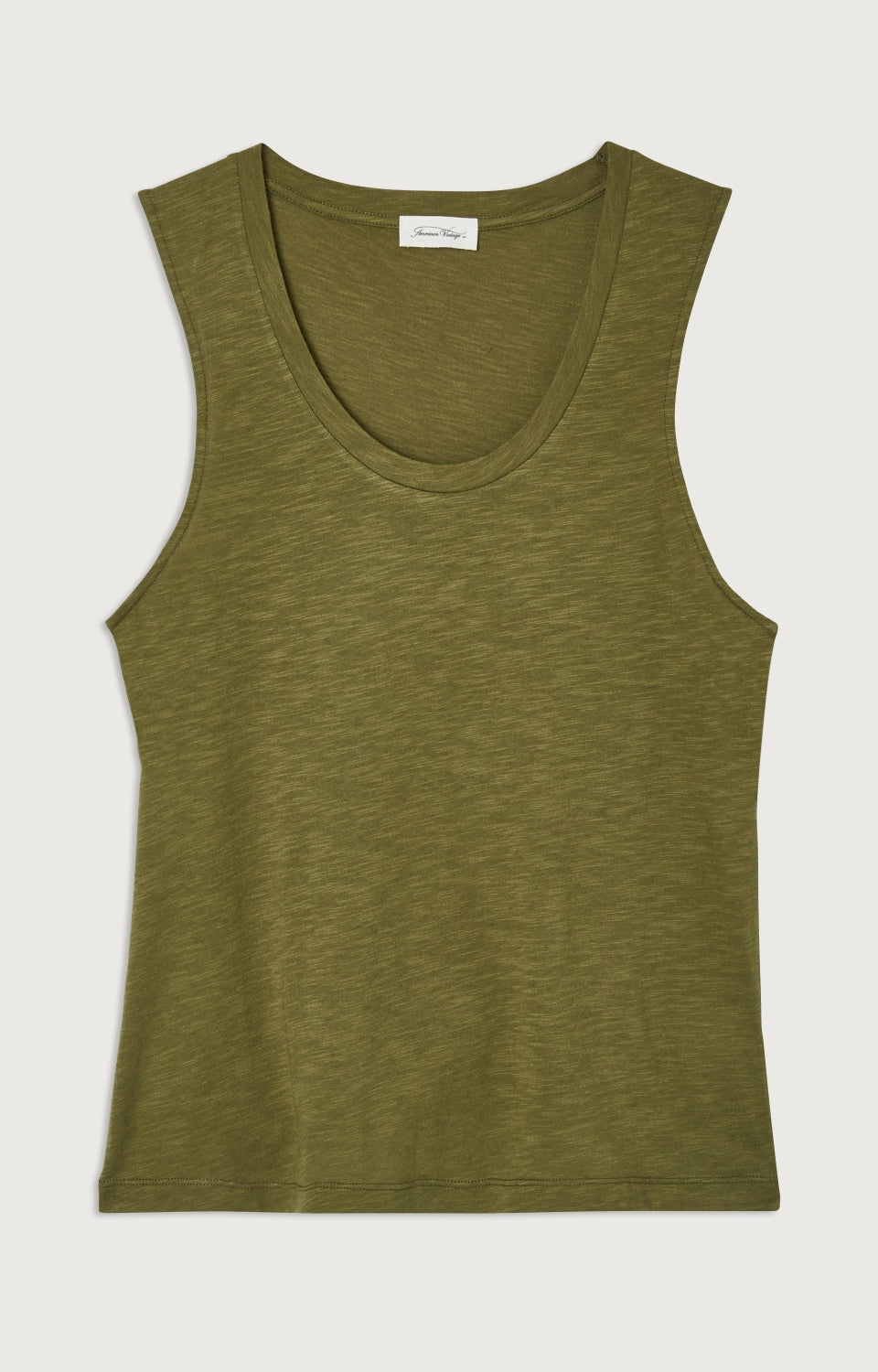 Women Olive Cotton Vest