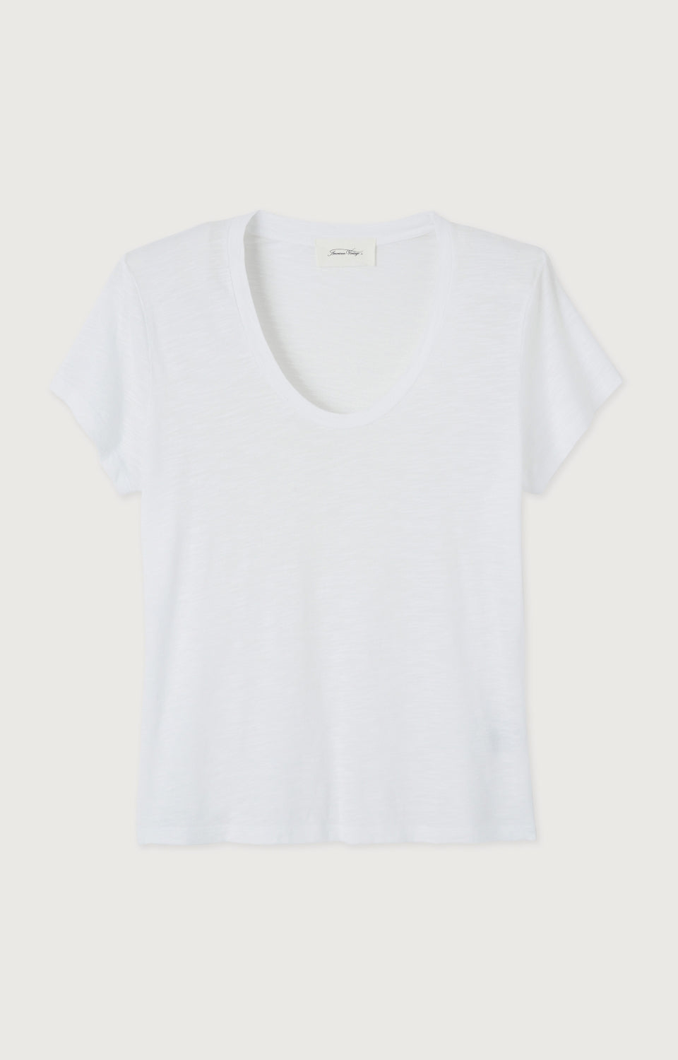 Women White Cotton T-Shirt