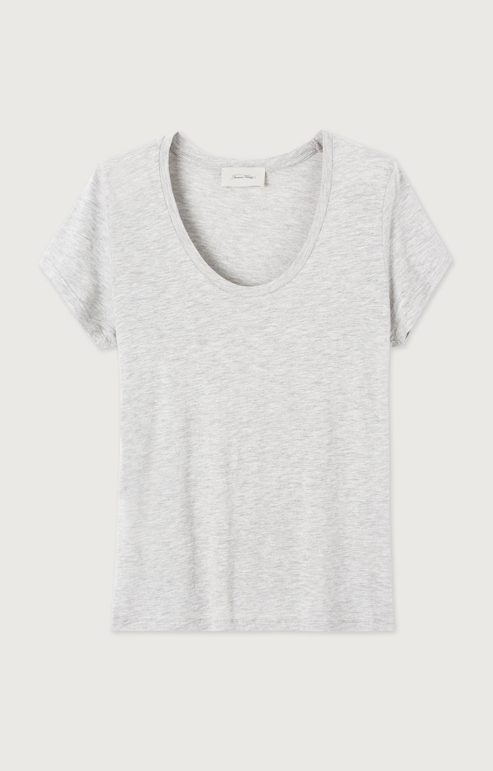 Women Light Grey Cotton T-Shirt