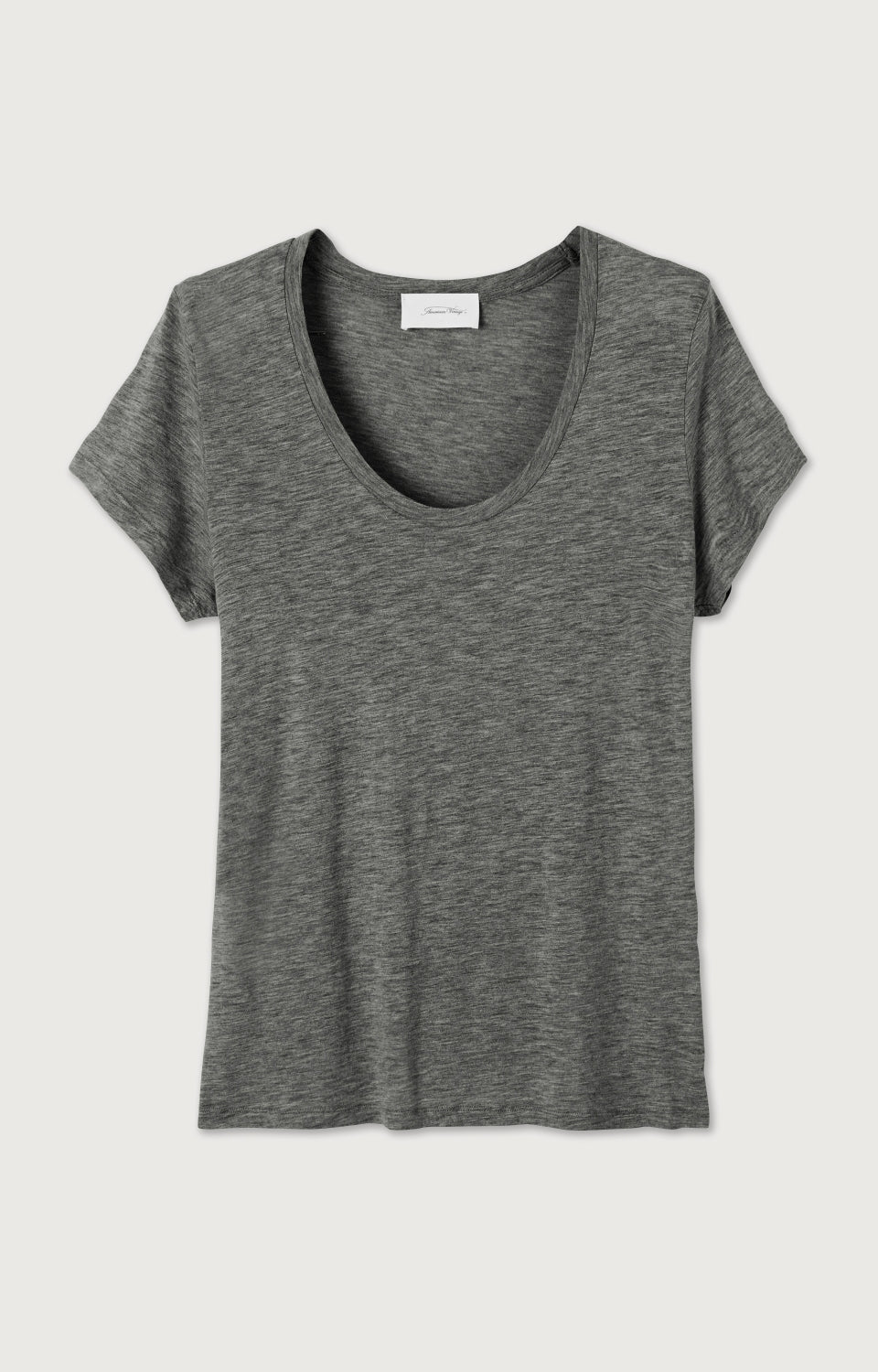 Women Dark Grey Cotton T-Shirt