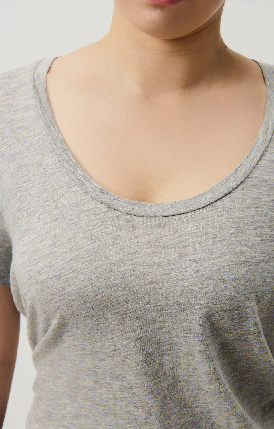 Women Grey Cotton T-Shirt