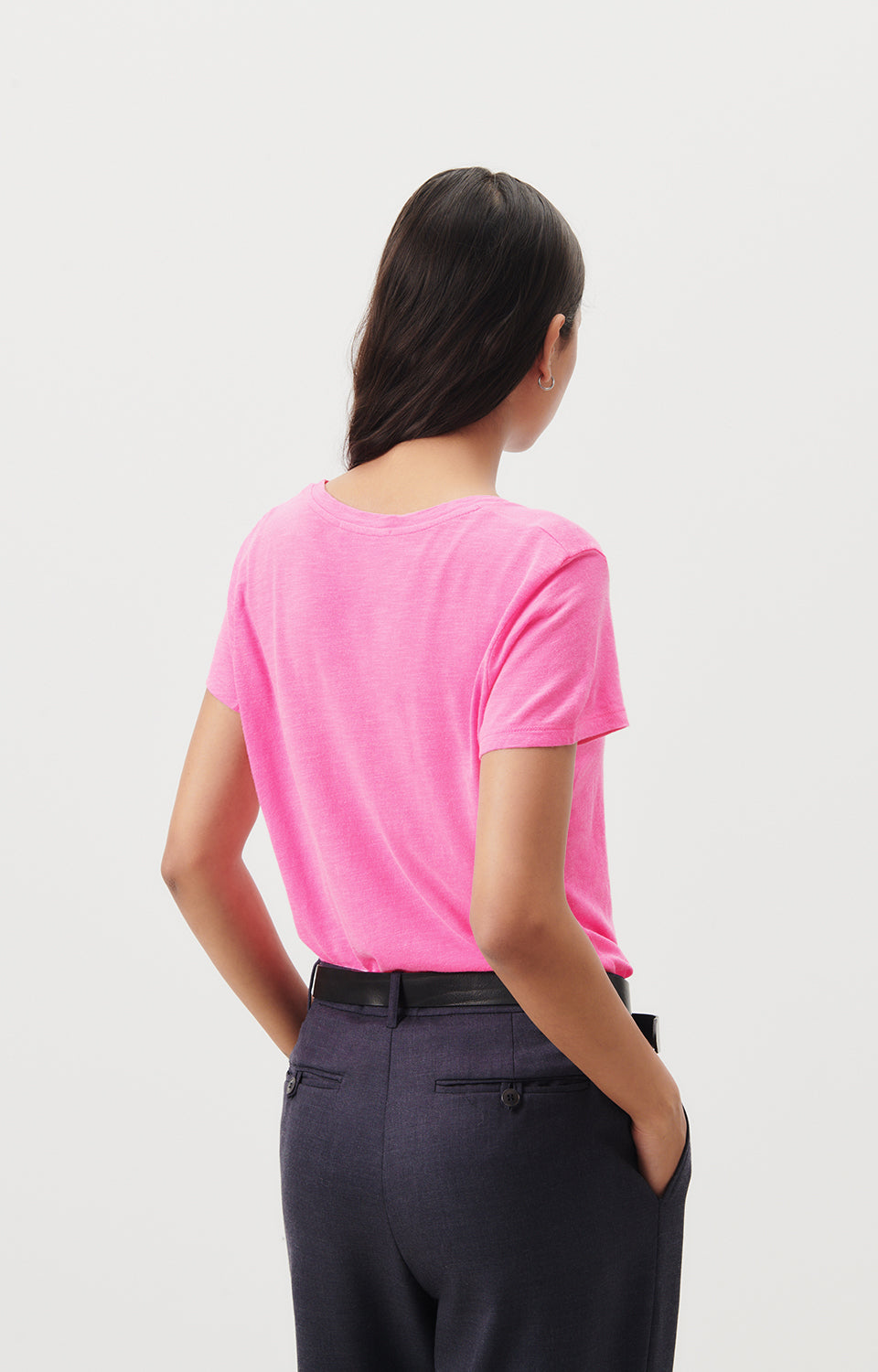 Women Pink Cotton T-Shirt