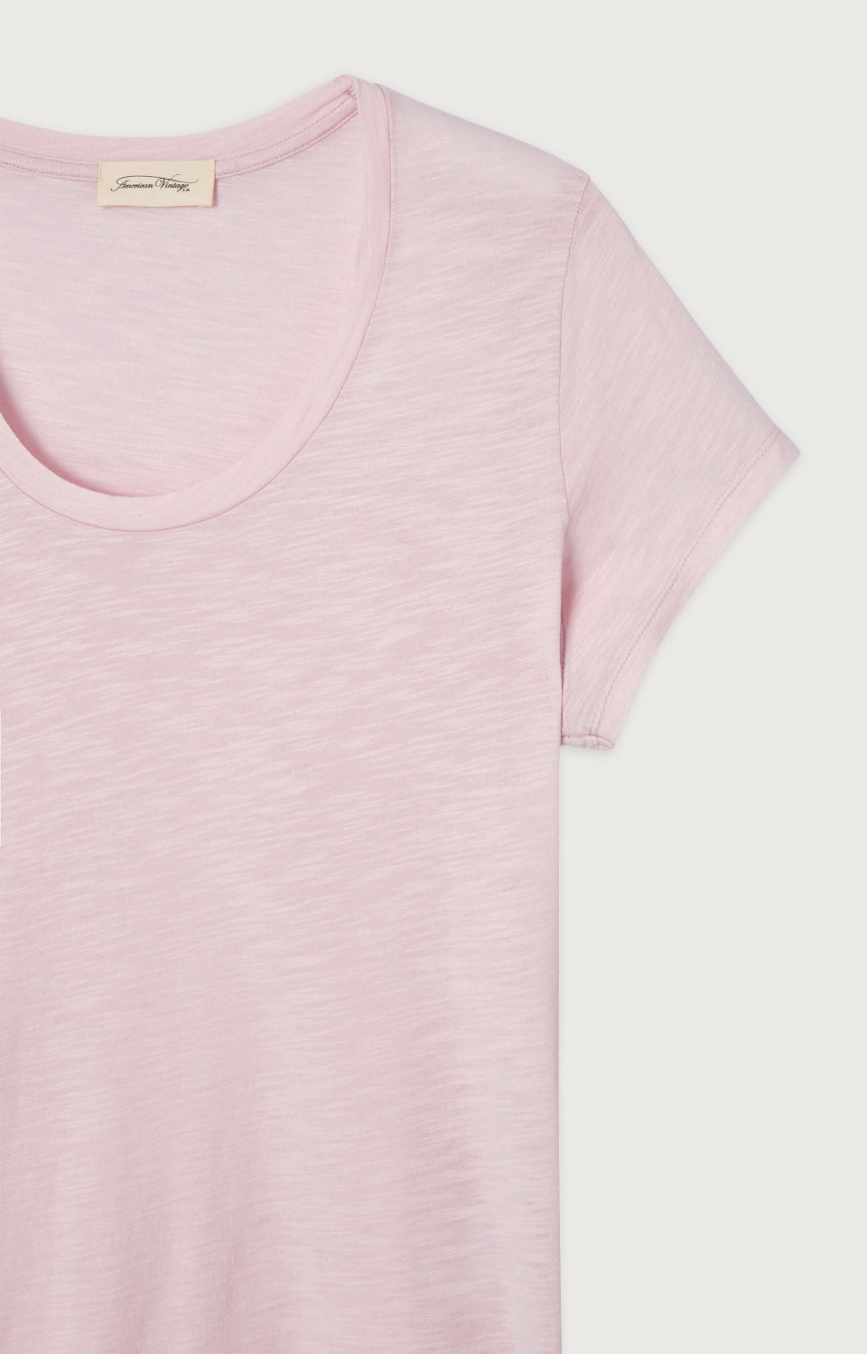 Women Light Pink Cotton T-Shirt