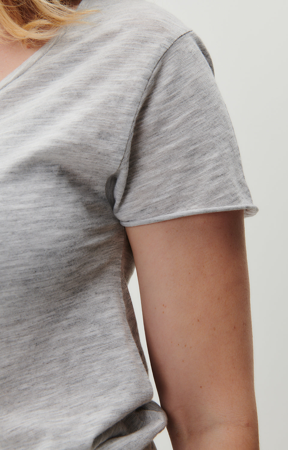 Women Grey Cotton T-Shirt