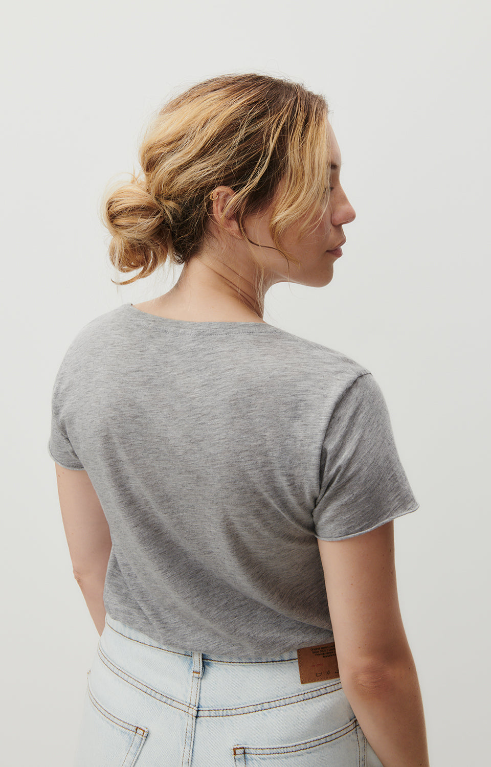 Women Grey Cotton T-Shirt