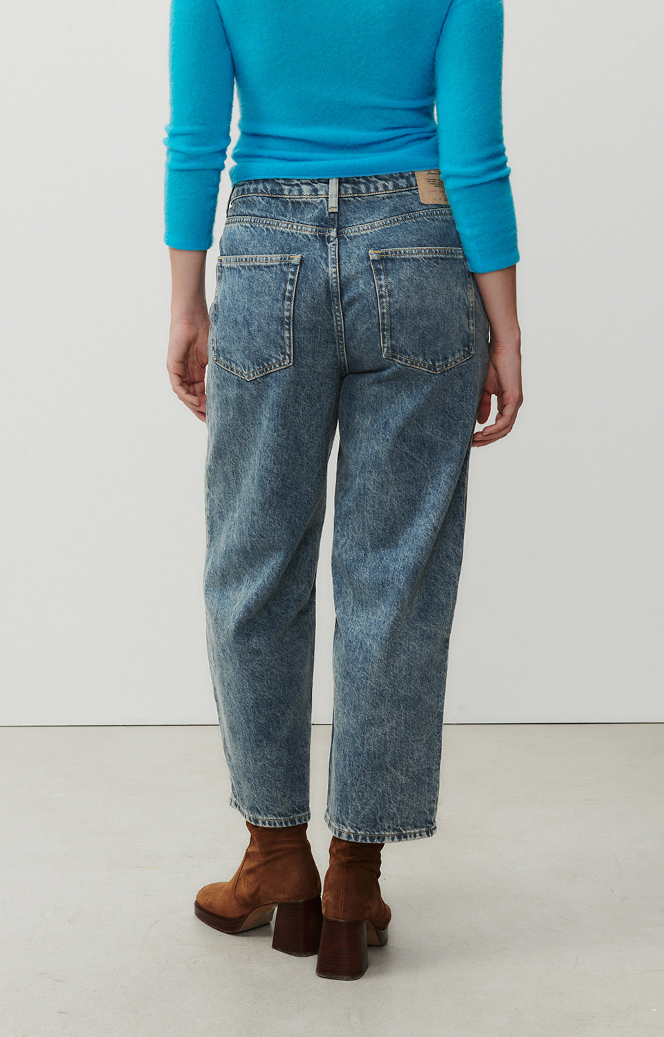 Women Blue Denim Trousers