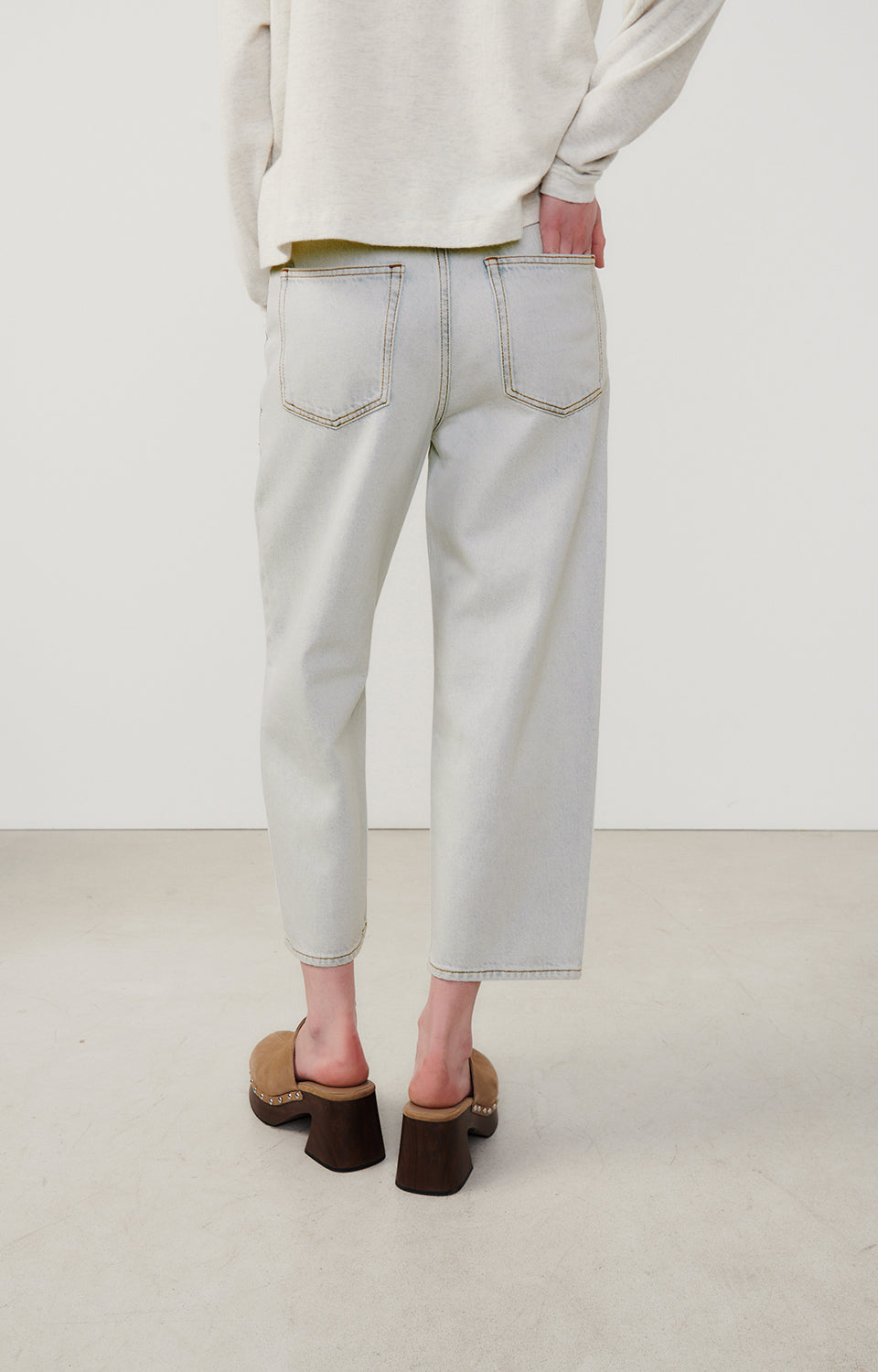 Women Light Blue Denim Trousers